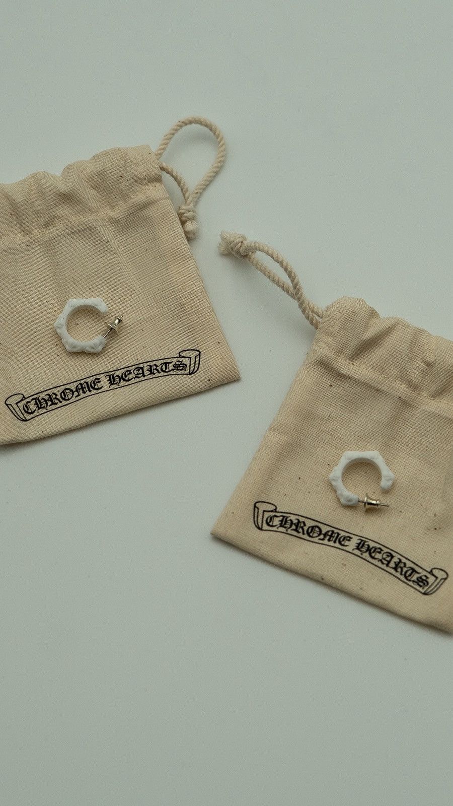 Chrome Hearts Chrome Hearts Sillichrome Hoop Earrings Size ONE SIZE - 1 Thumbnail