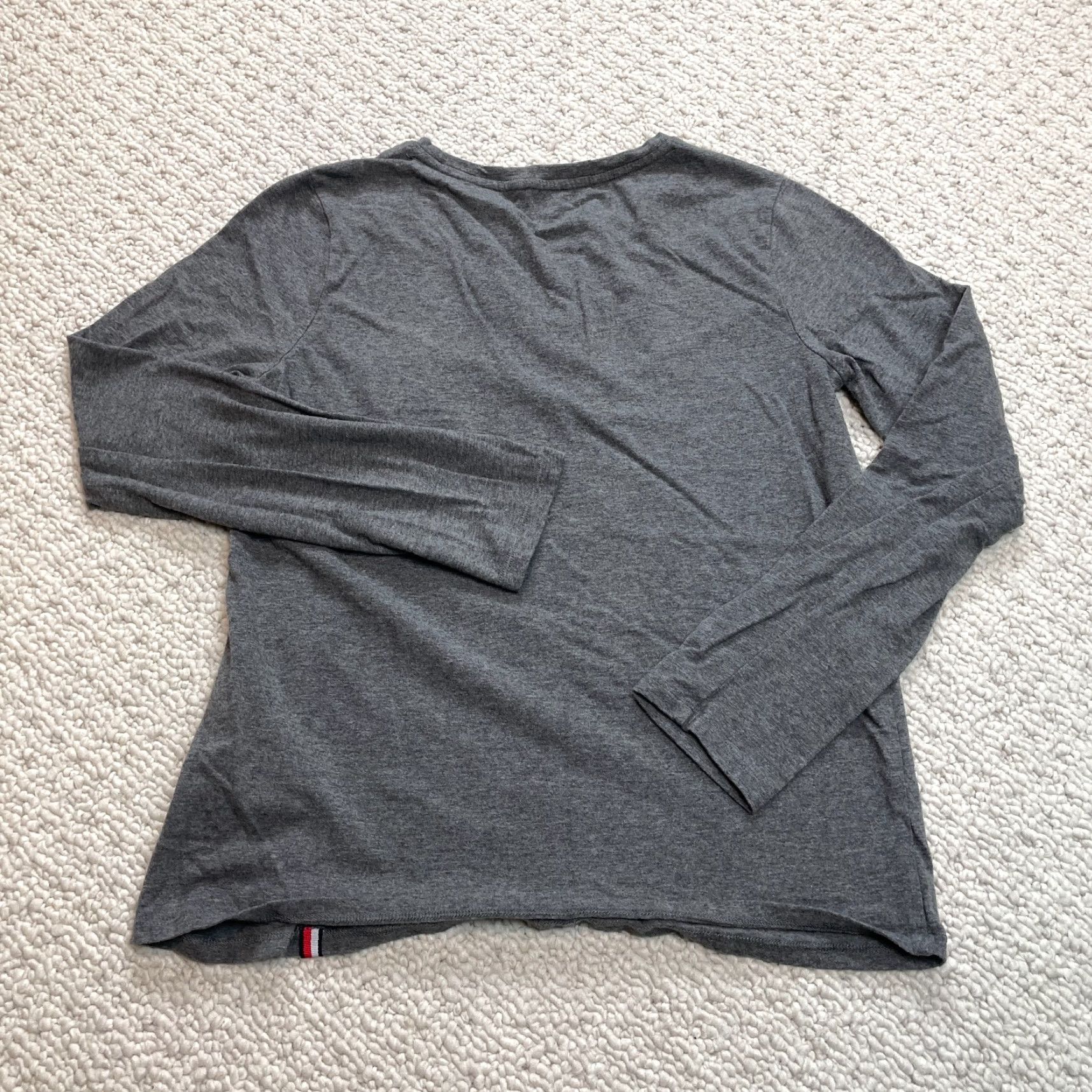 Tommy Hilfiger Tommy Hilfiger Sport Shirt Womens Medium Gray Long Sleeve Crew Cotton Top Size M / US 6-8 / IT 42-44 - 7 Thumbnail