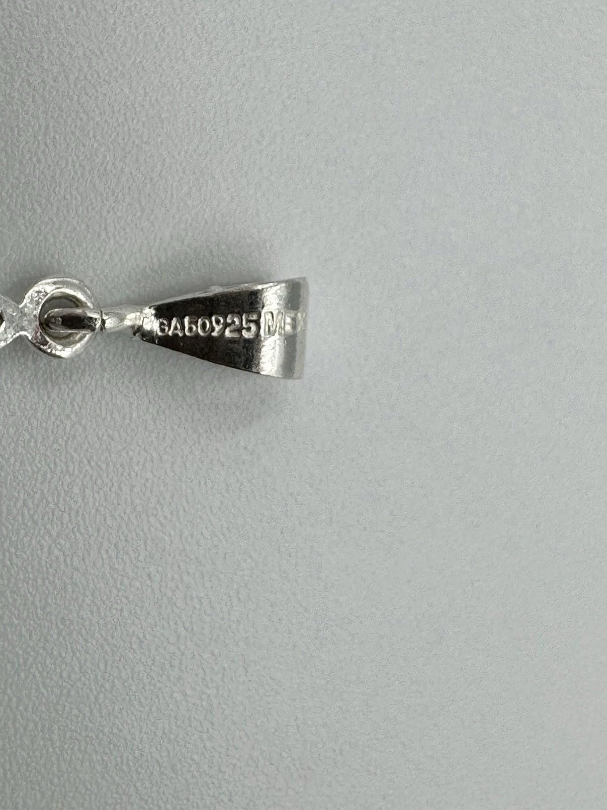 Designer Mexico .925 Silver Evil Eye Starburst Pendant GA50925 w/ CZ Size ONE SIZE - 6 Thumbnail