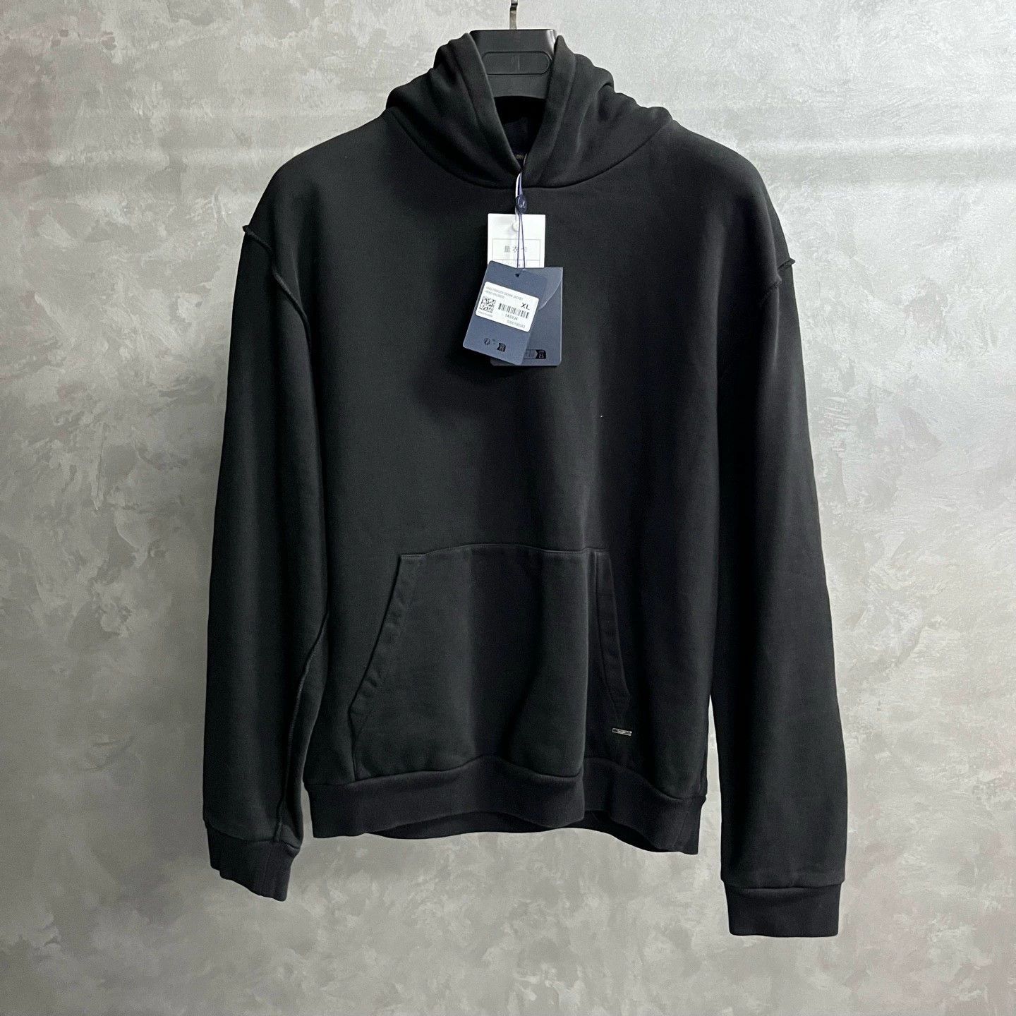 black hooded pullover sweatshirt from louis vuitton
