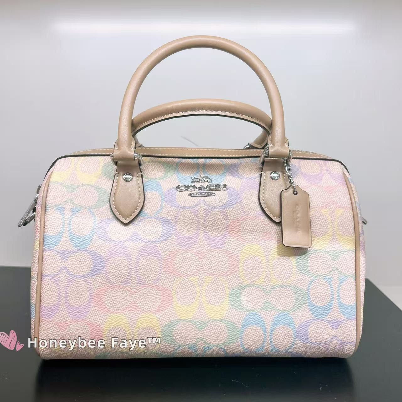 Coach Rowan Satchel Bag In Rainbow Signature Canvas CDA90 Size ONE SIZE - 1 Thumbnail