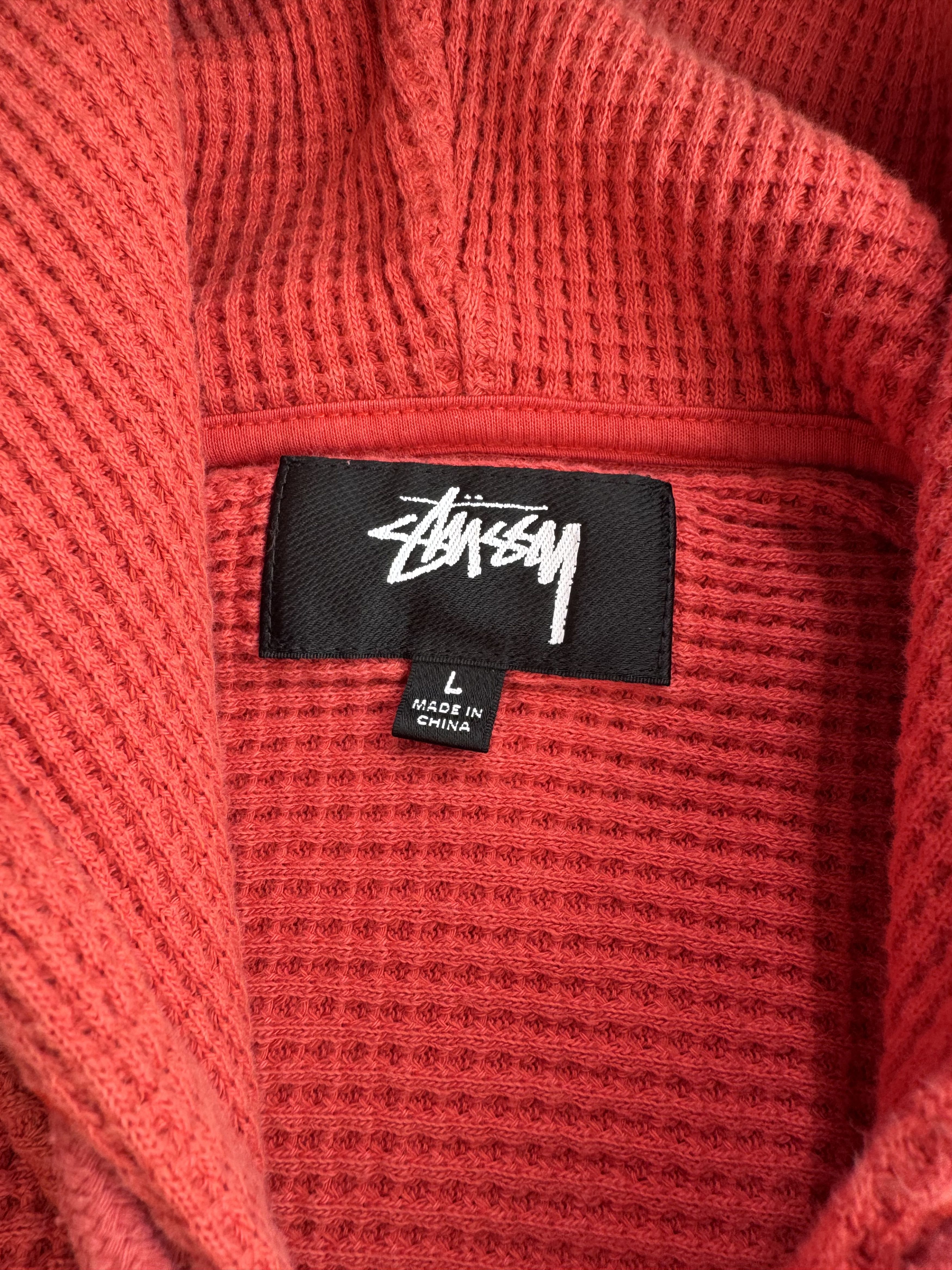 Stussy Stussy Double Layer Waffle Hoodie WORK Size US L / EU 52-54 / 3 - 6 Thumbnail