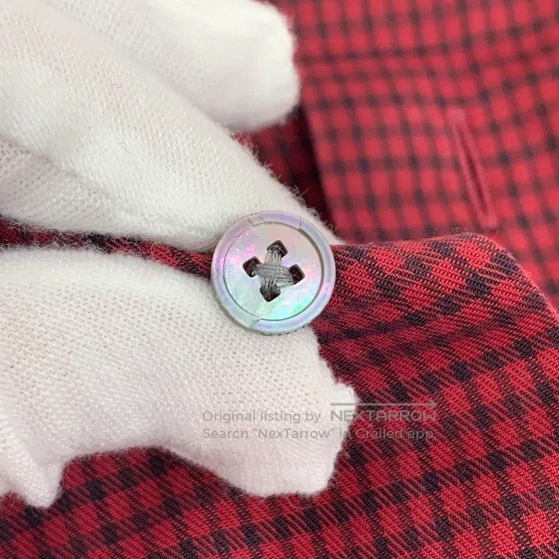 Louis Vuitton Louis Vuitton Red plaid cotton lapel single-breasted long- Size US XS / EU 42 / 0 - 8 Thumbnail