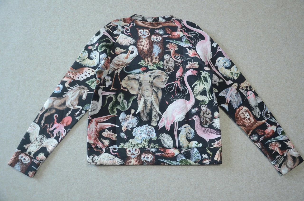 Valentino Valentino zoo print space cotton sweatshirt unisex S Size US S / EU 44-46 / 1 - 4 Thumbnail