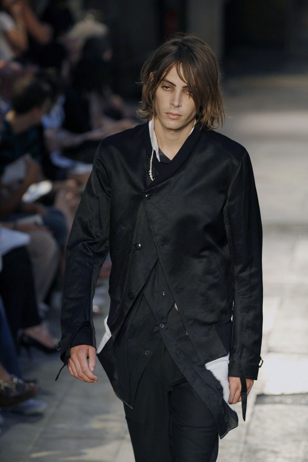 Pre-owned Ann Demeulemeester Archive Ss 2007 Asymmetric Bomber  In Black