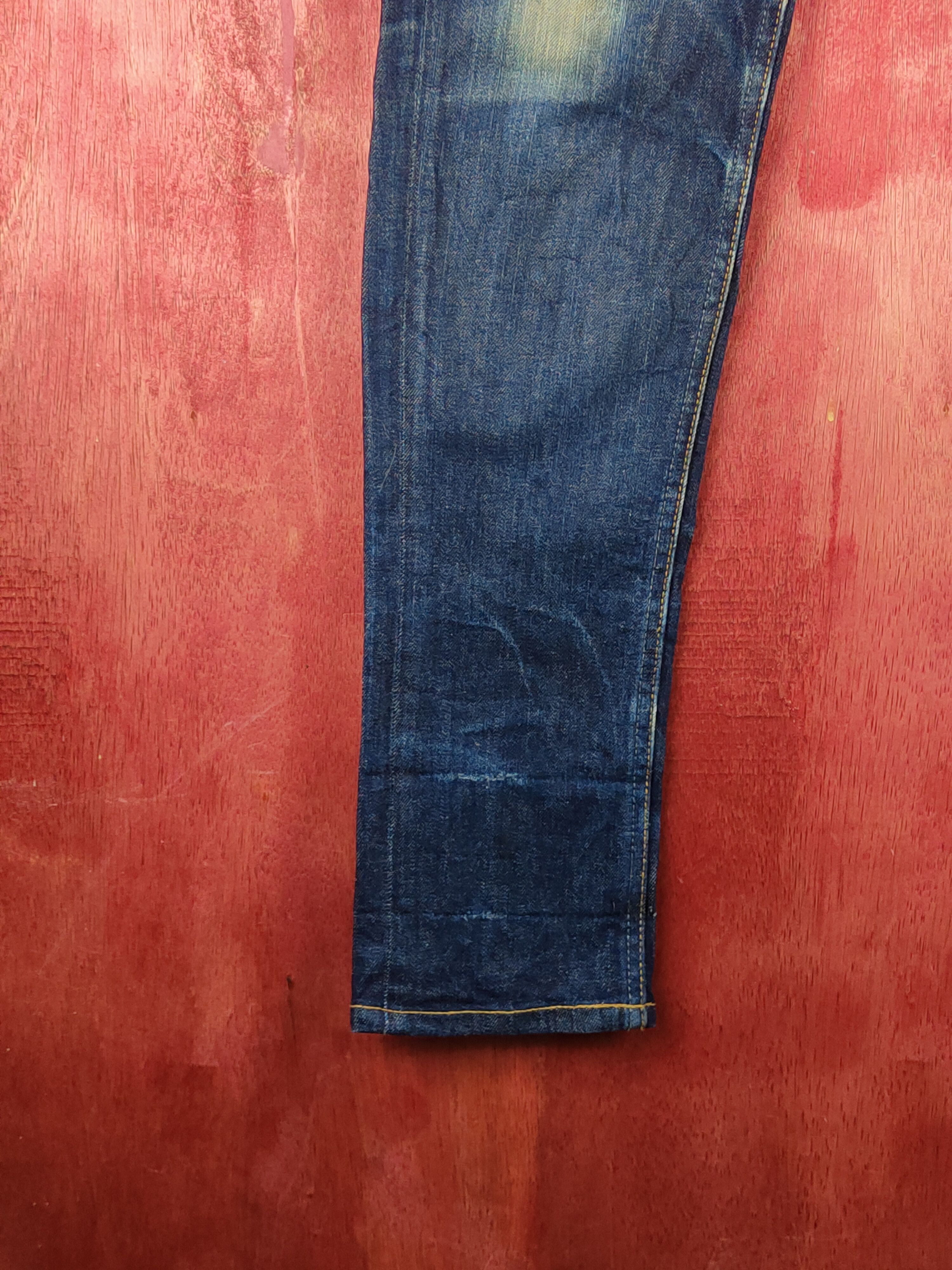 BEAUTY&YOUTH Beauty & Youth Dark Blue Ripped Skinny Jeans #S2053 Size US 32 / EU 48 - 4 Thumbnail