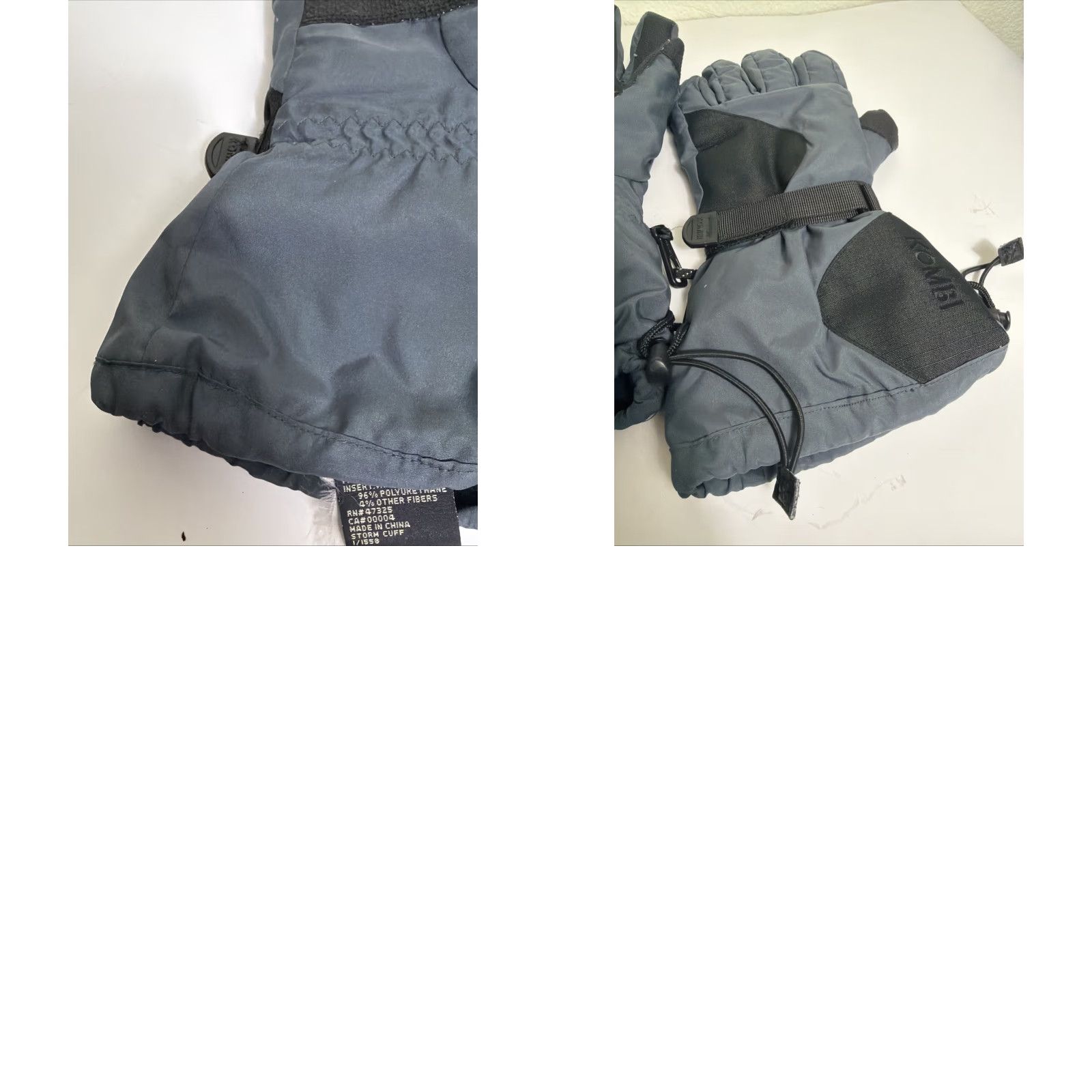Vintage VINTAGE Kombi Glove Men Small Gray Water Guard Snow Gloves Gray Black Size ONE SIZE - 10 Thumbnail