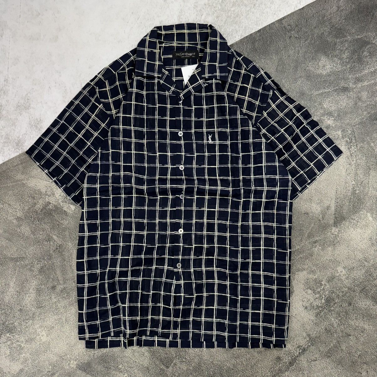 Yves Saint Laurent YVES SAINT LAUREN YSL check shirt button ss Size US XL / EU 56 / 4 - 1 Thumbnail