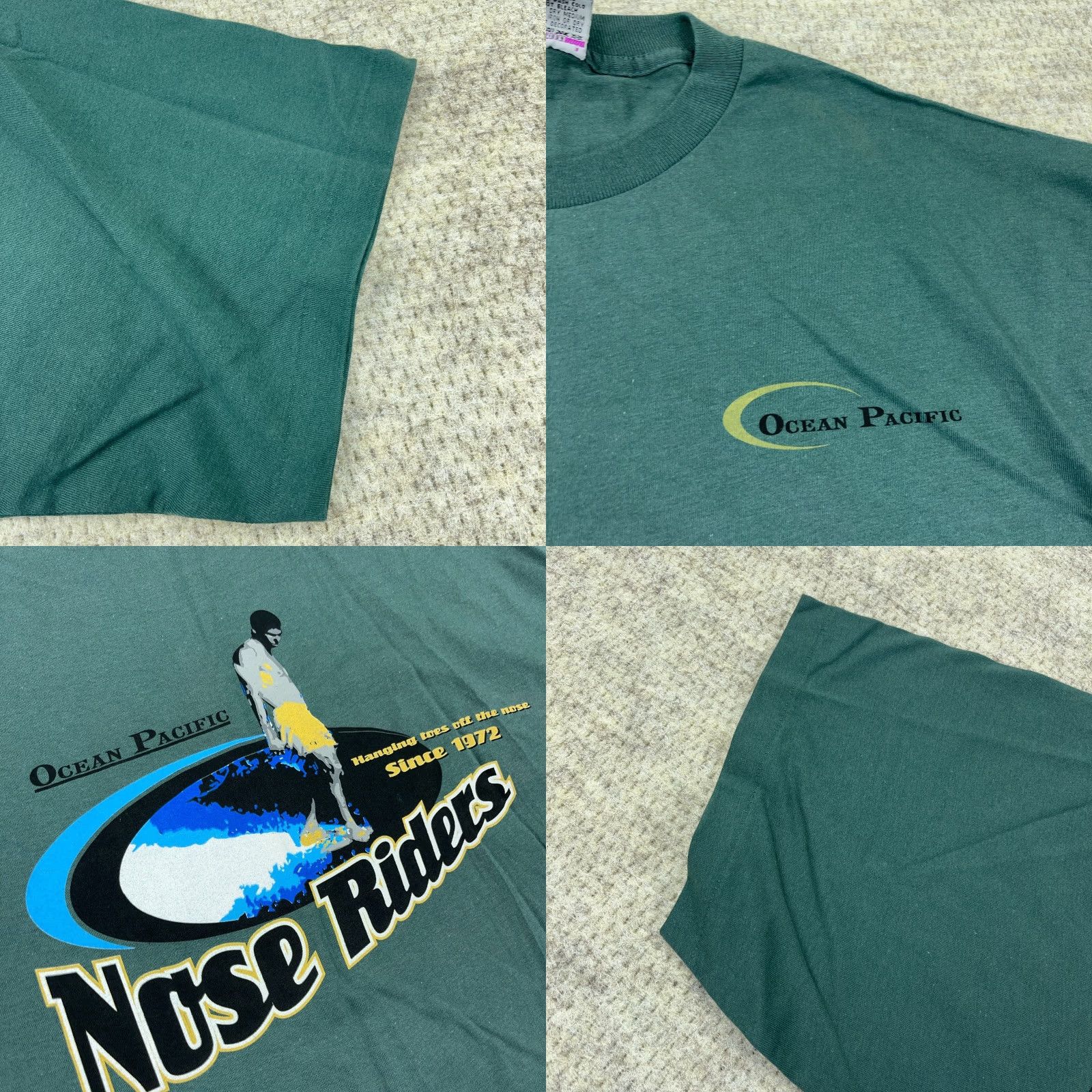 Ocean Pacific VINTAGE Ocean Pacific Shirt Men XL Green Surf 90s USA Nose Riders Rare Surfing Ocean Pacific Shirt Mens XL Green 90s Size US XL / EU 56 / 4 - 8 Thumbnail