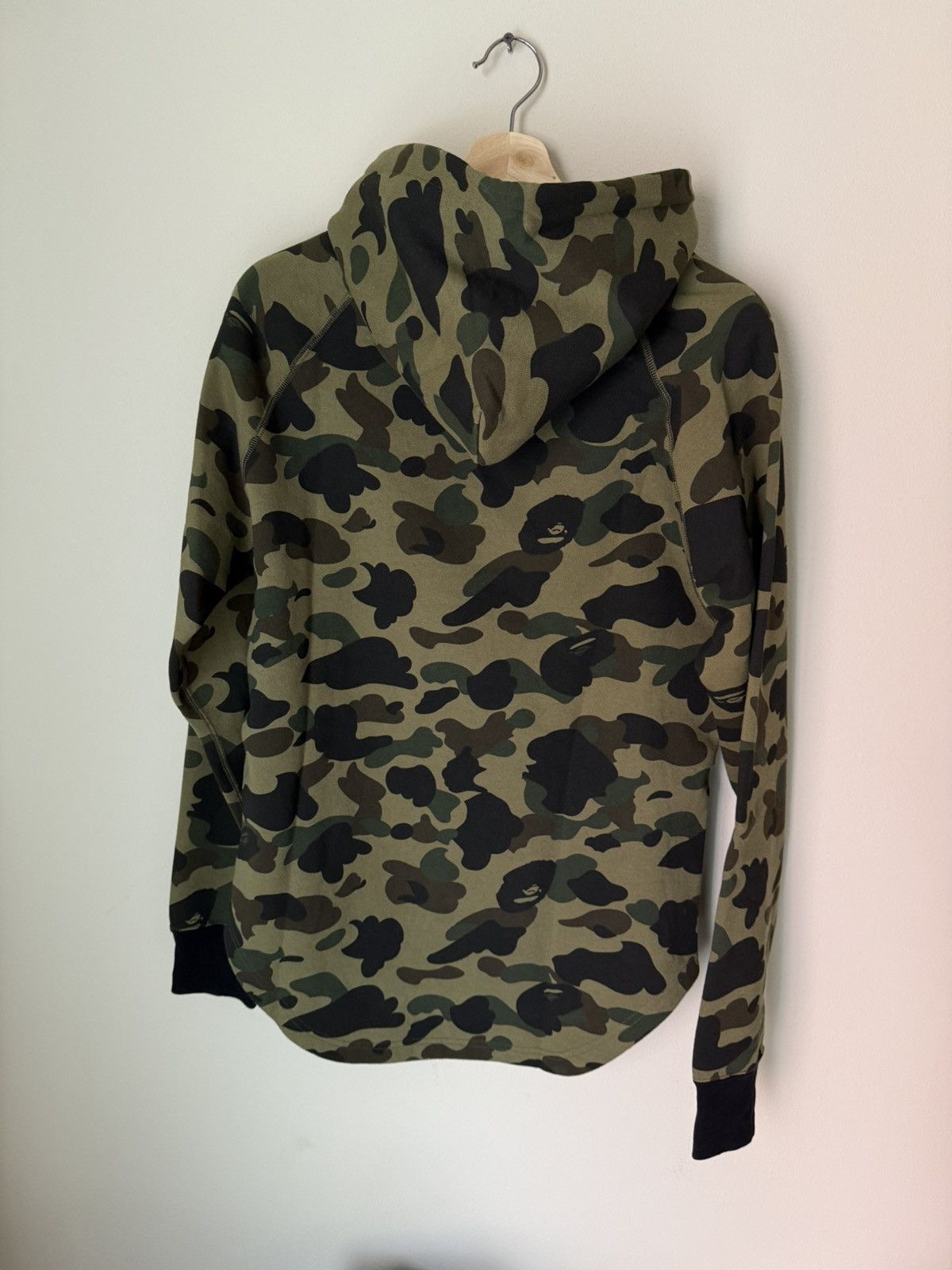 Bape BAPE Green Camo Hoodie. Fleece Lined/Side Zippers. NWT Rare Size US L / EU 52-54 / 3 - 11 Thumbnail