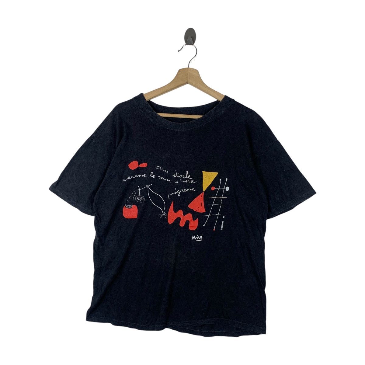 Vintage Vintage 1993 JOAN MIRO Black & Red Series Barcelona Size US M / EU 48-50 / 2 - 1 Thumbnail