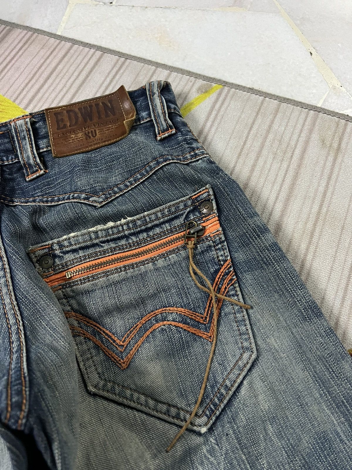 Edwin × If Six Was Nine × Jean 💥FLARE💥EDWIN EXCLUSIVE VINTAGE XV DISTRESSED JEANS Size US 29 - 19 Thumbnail