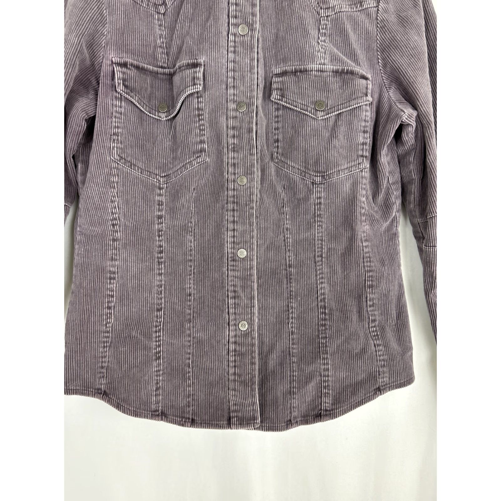 Vintage Caslon Jacket Women’s Corduroy Long Sleeve Purple Button Up Snap Pockets Casual Small Regular Coat Short Sleeve 19” 24.5” 22” Vintage No N/A Size S / US 4 / IT 40 - 4 Thumbnail