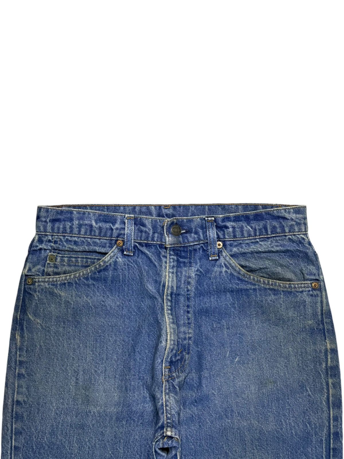 Levi's Vintage 70s Levis 517 Orange Tab Mud Wash Flare Jeans Size US 30 / EU 46 - 4 Thumbnail