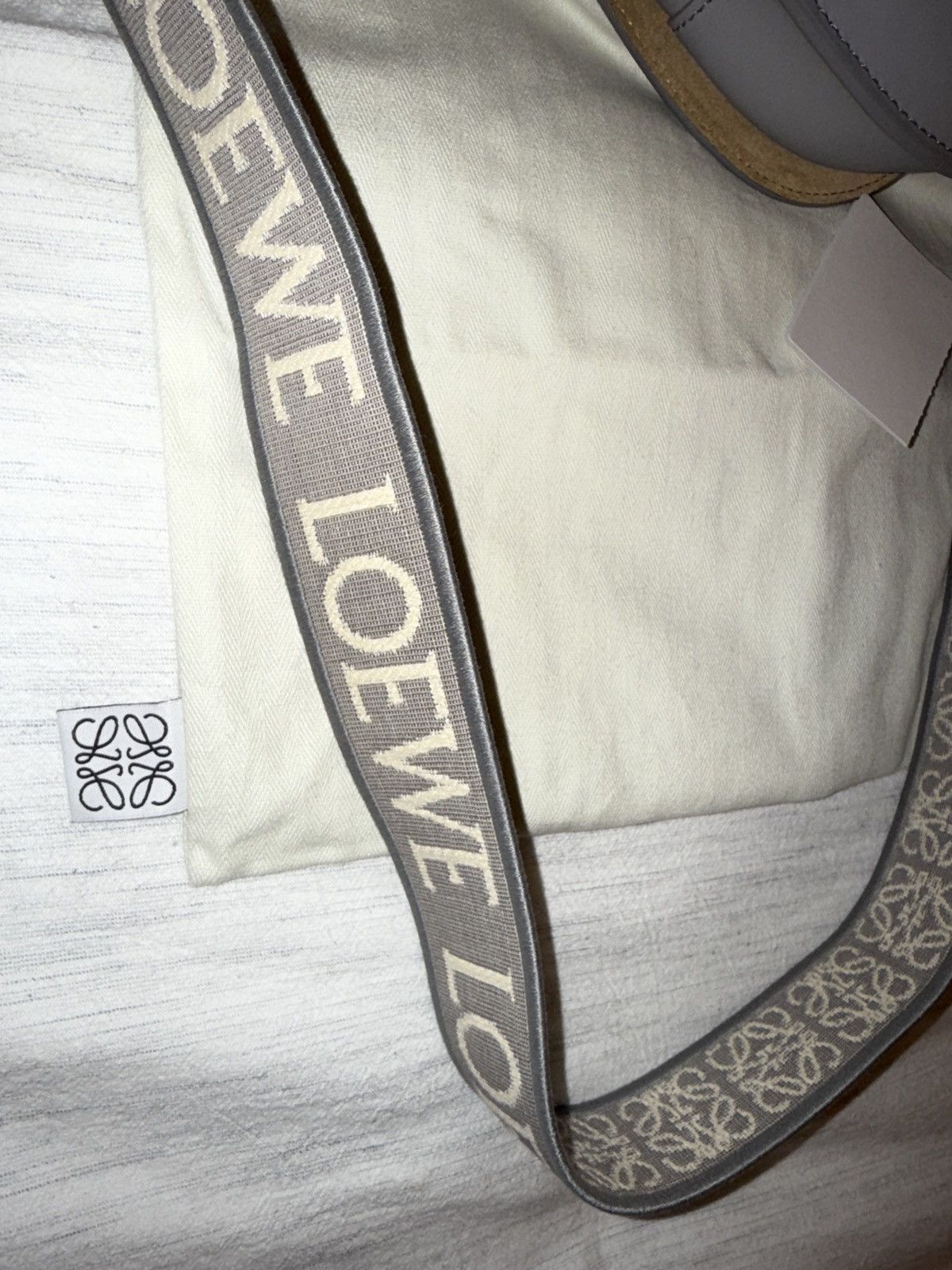 Loewe Loewe Gate Dual Mini Bag in Pearl Grey Size ONE SIZE - 12 Thumbnail