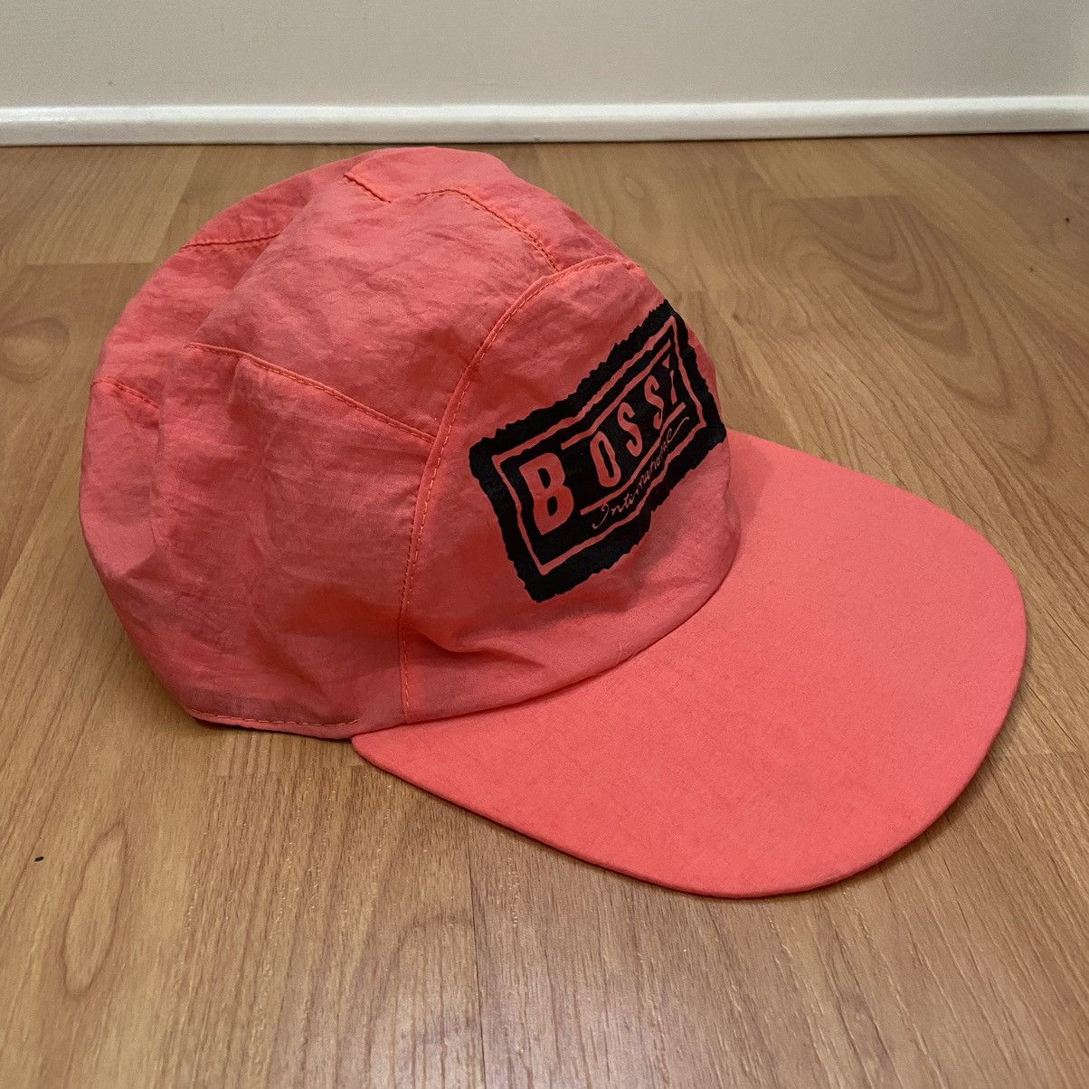 Vintage Vintage Bossi International Logo 5 Panel Nylon Hat Size ONE SIZE - 2 Thumbnail