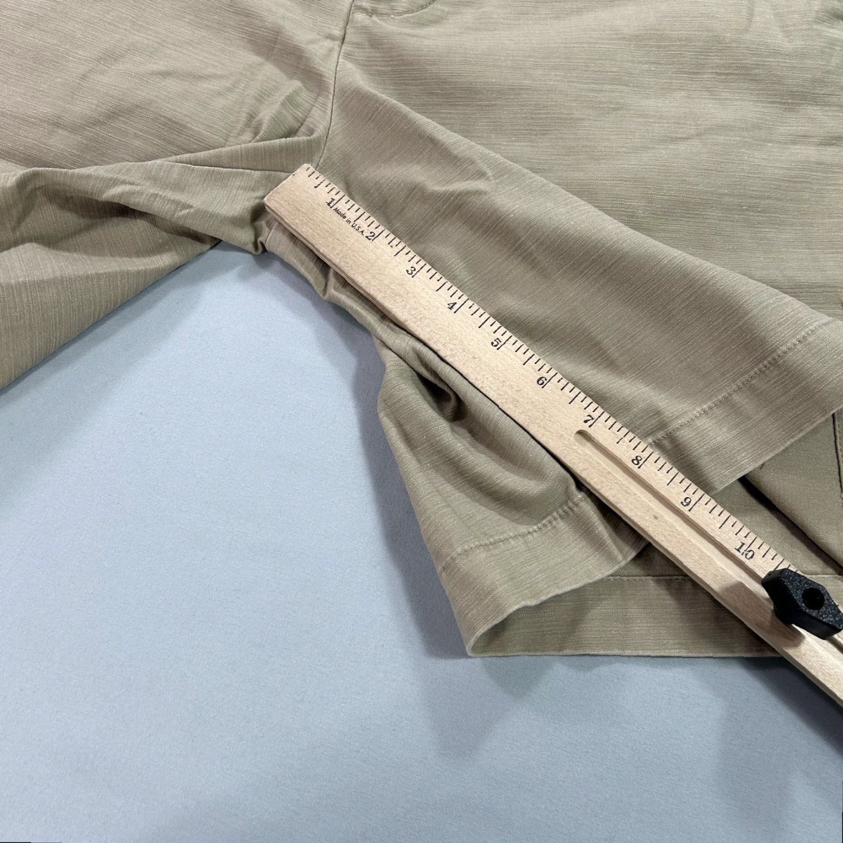 Vintage J. Peterman Chino Shorts Mens 34 Beige Flat Front Casual Preppy Minimalist Size US 34 / EU 50 - 7 Thumbnail