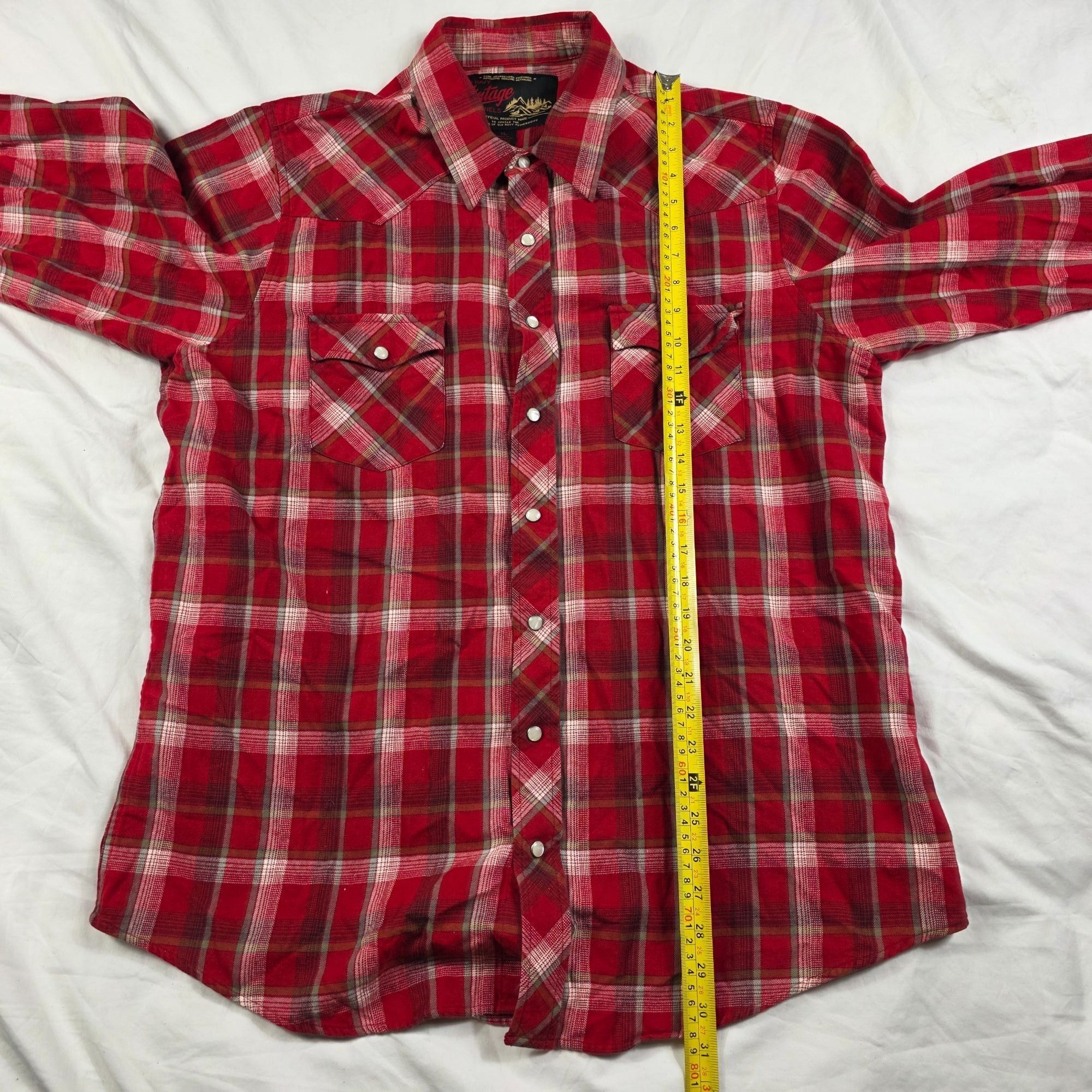 Old Navy Old Navy Vintage Flannels Mens Size XL Western Shirt Red Pla Size US XL / EU 56 / 4 - 8 Thumbnail