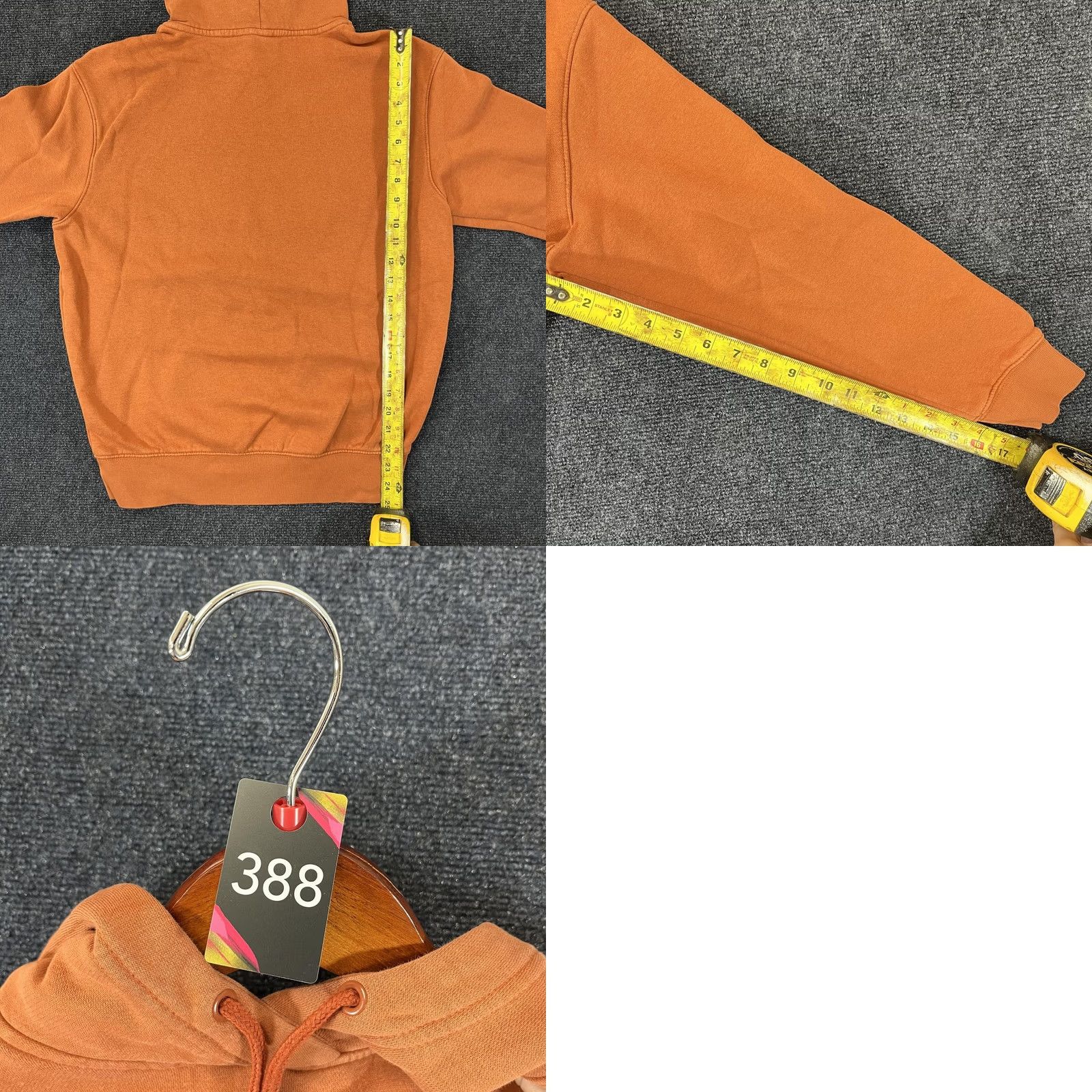 Nike Nike Hoodie Mens XS Orange Pullover Hooded Sweatshirt Casual Swoosh Size US XS / EU 42 / 0 - 8 Thumbnail