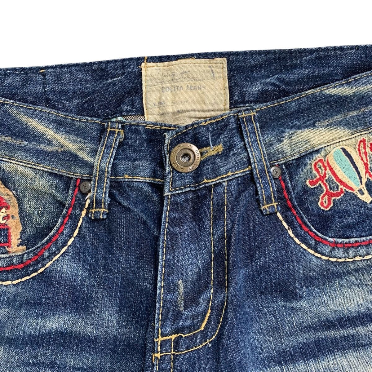 Japanese Brand Lolita Yoshitomo Nara Exotic Faded Distressed Pants Size US 31 - 6 Thumbnail