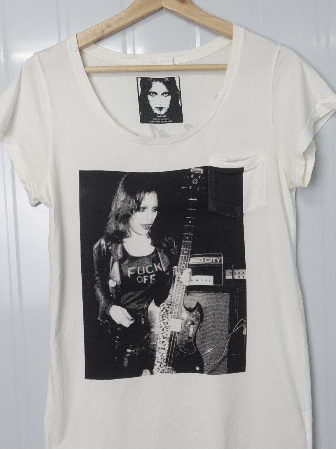 Hysteric Glamour RARE! Hysteric Glamour Phototee Fuck Off Promo Singer Size ONE SIZE - 1 Thumbnail