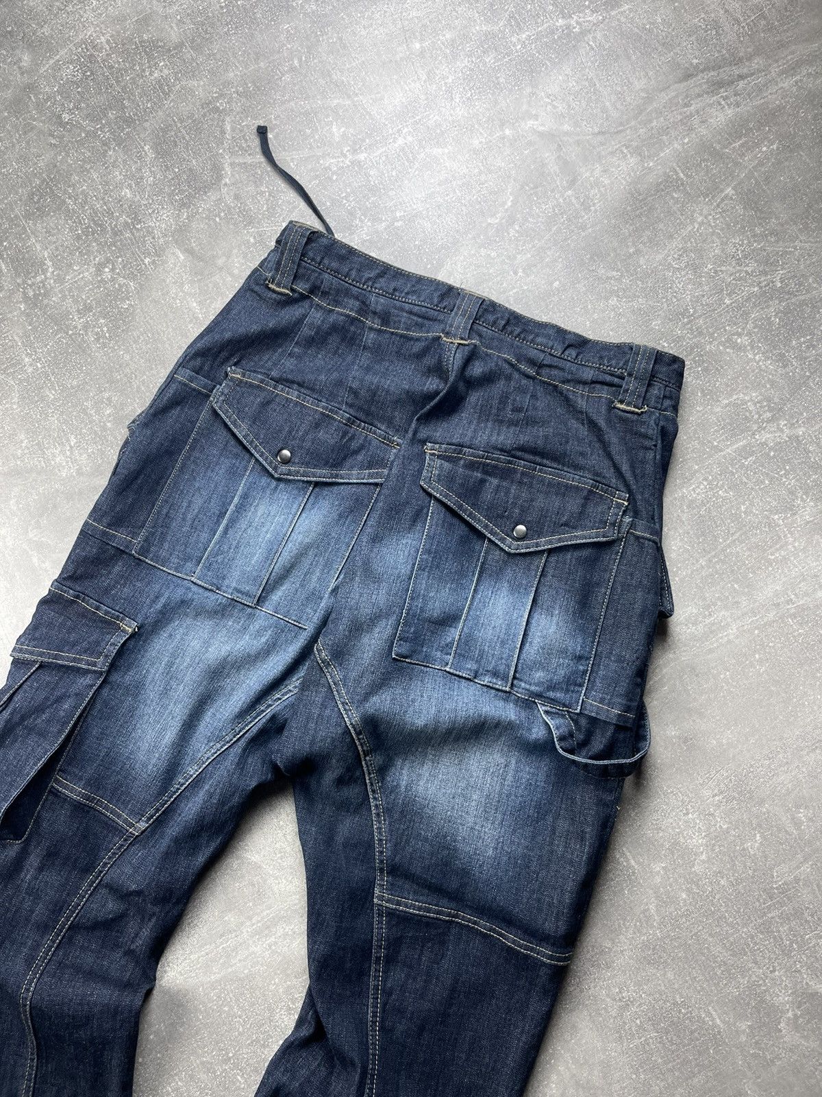 Japanese Brand × PPFM PPFM Archive Slim Japanese Cargo Y2K Biker Jeans Size US 30 / EU 46 - 8 Thumbnail