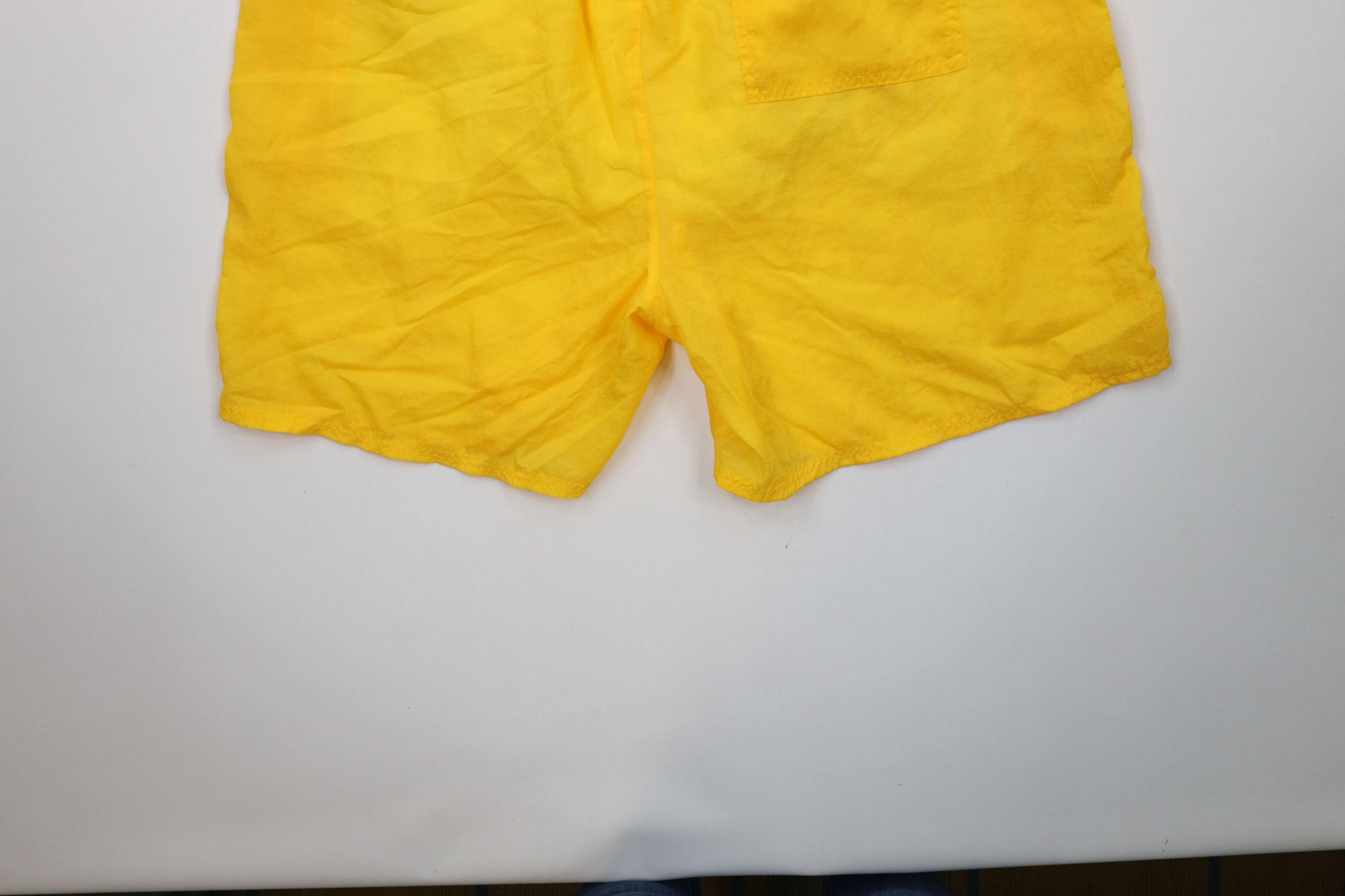 Reebok × Vintage Vintage 90s Reebok Lined Above Knee Shorts Yellow Nylon Size US 36 / EU 52 - 12 Thumbnail