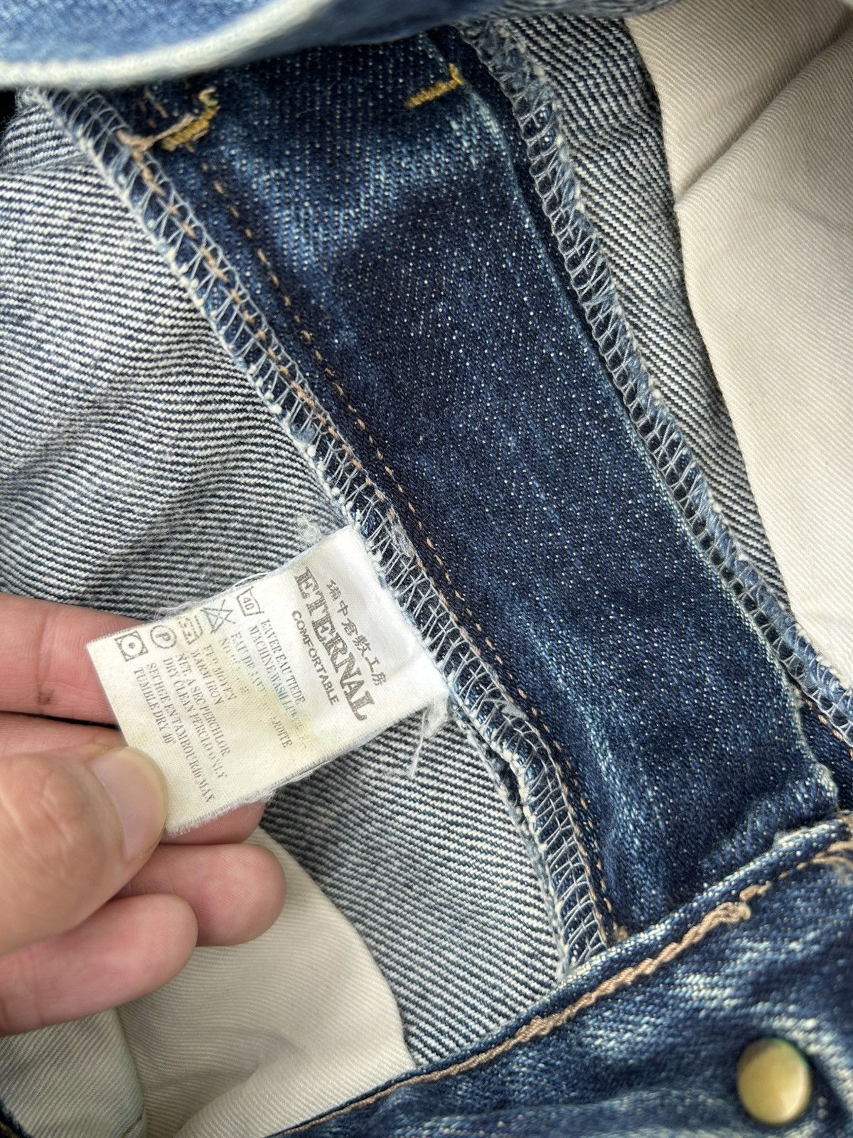 Kapital Vintage ETERNAL Selvedge Distressed Denim Jeans Size US 30 / EU 46 - 7 Thumbnail