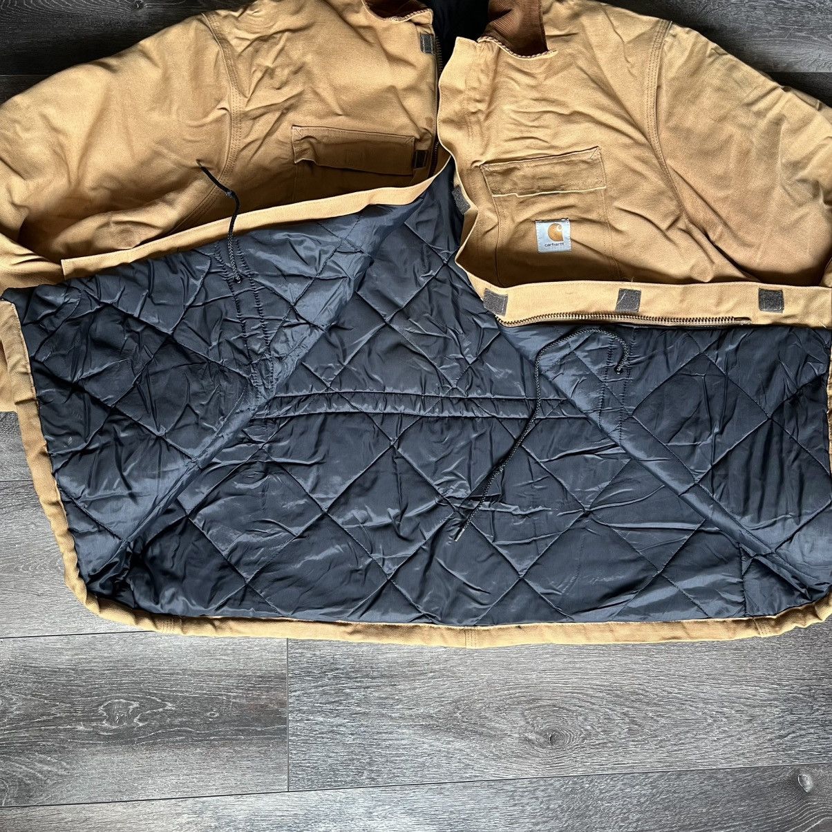 Carhartt × Vintage Vintage 90s Carhartt Tan Quilted Chore Arctic Jacket Canvas Size US XXL / EU 58 / 5 - 14 Thumbnail