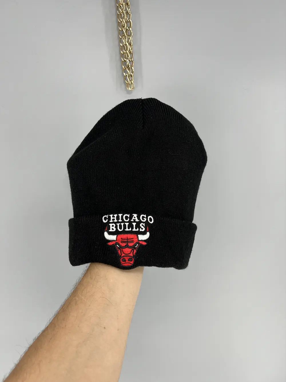 Mitchell & Ness Chicago Bulls Mitchell Ness Beanie Head Cap Embroidery Size ONE SIZE - 1 Thumbnail