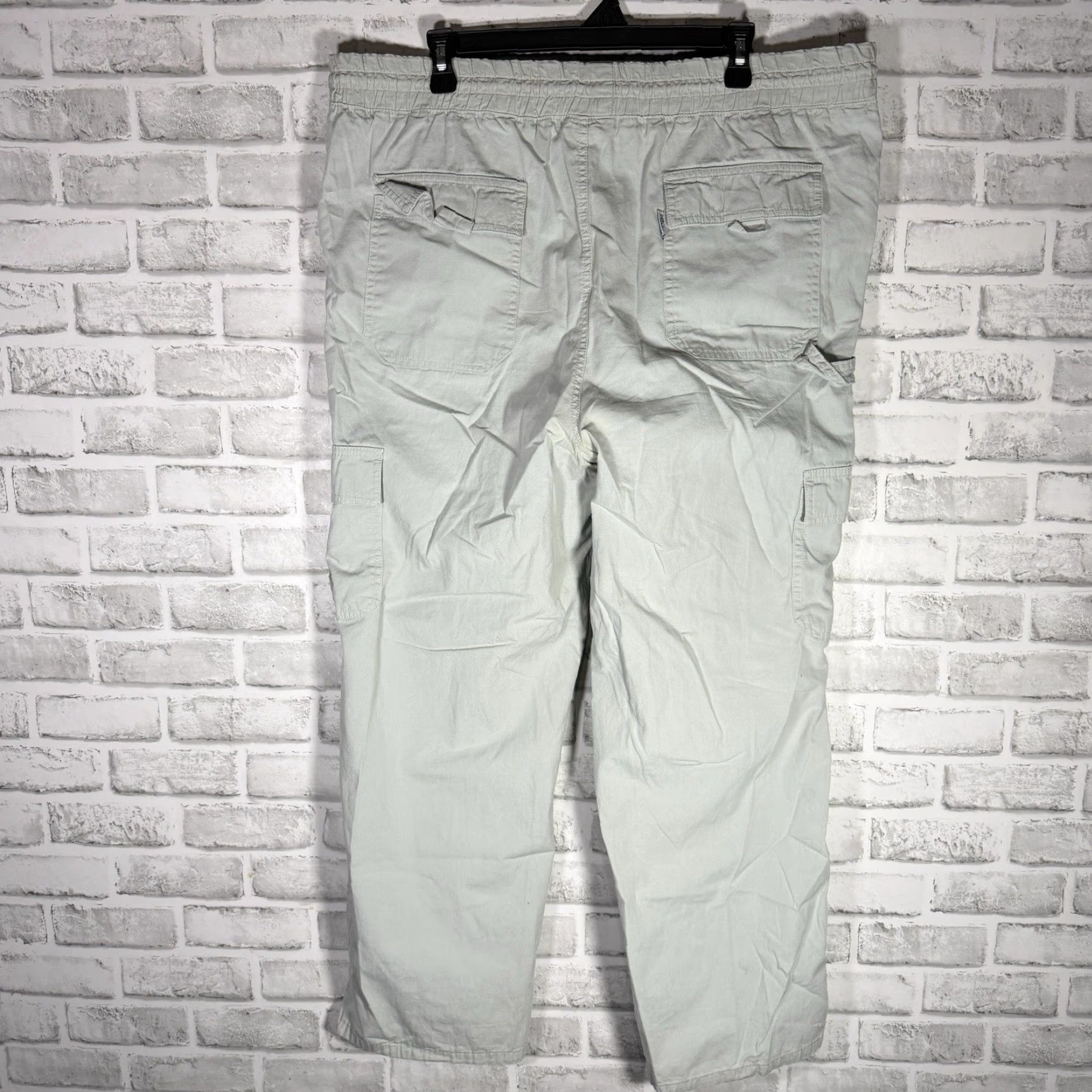 Vintage SANTORYO Cargo Pants 100% Cotton Drawstring Gray Unisex Adults Size 38 Inseam 28" Regular Test? Size US 38 / EU 54 - 5 Thumbnail