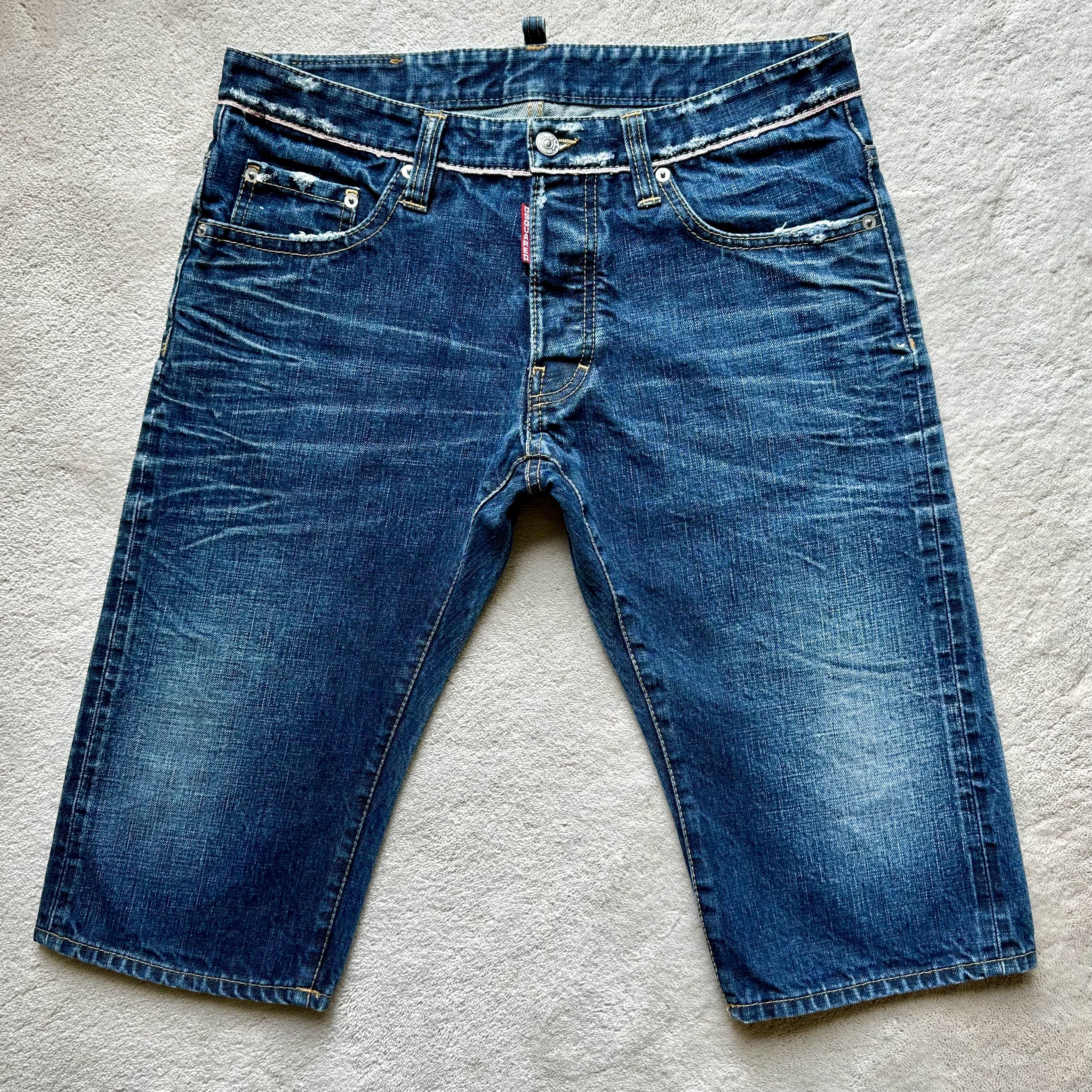 Dsquared2 DSQUARED2 Selvedge Denim LOGO Jean SHORTS Sz 48 EUR | 32 US Size US 32 / EU 48 - 3 Thumbnail