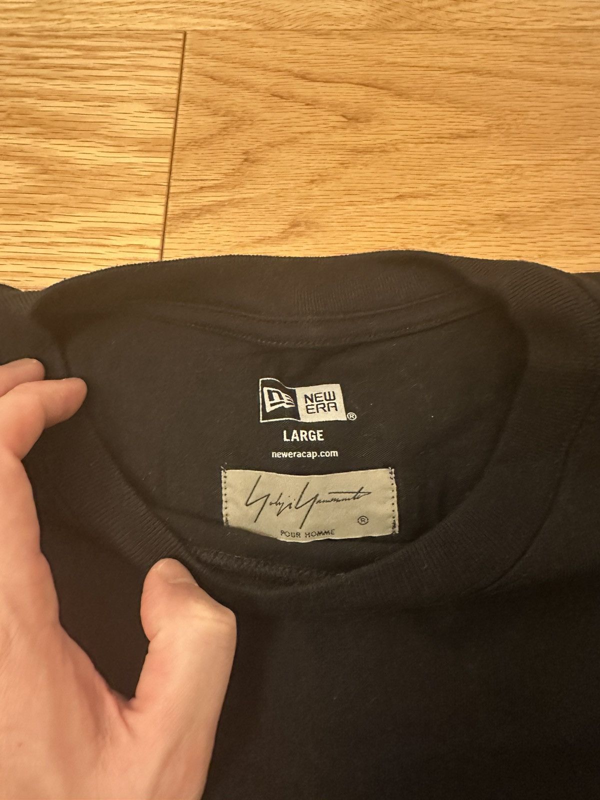 Yohji Yamamoto Yohji Yamamoto New Era NEW black tshirt Size US L / EU 52-54 / 3 - 6 Thumbnail