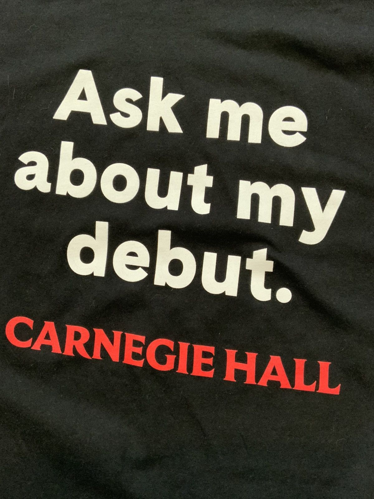 Other Carnegie Hall Ask Me About My Debut Official Merch T-Shirt Size US L / EU 52-54 / 3 - 6 Thumbnail