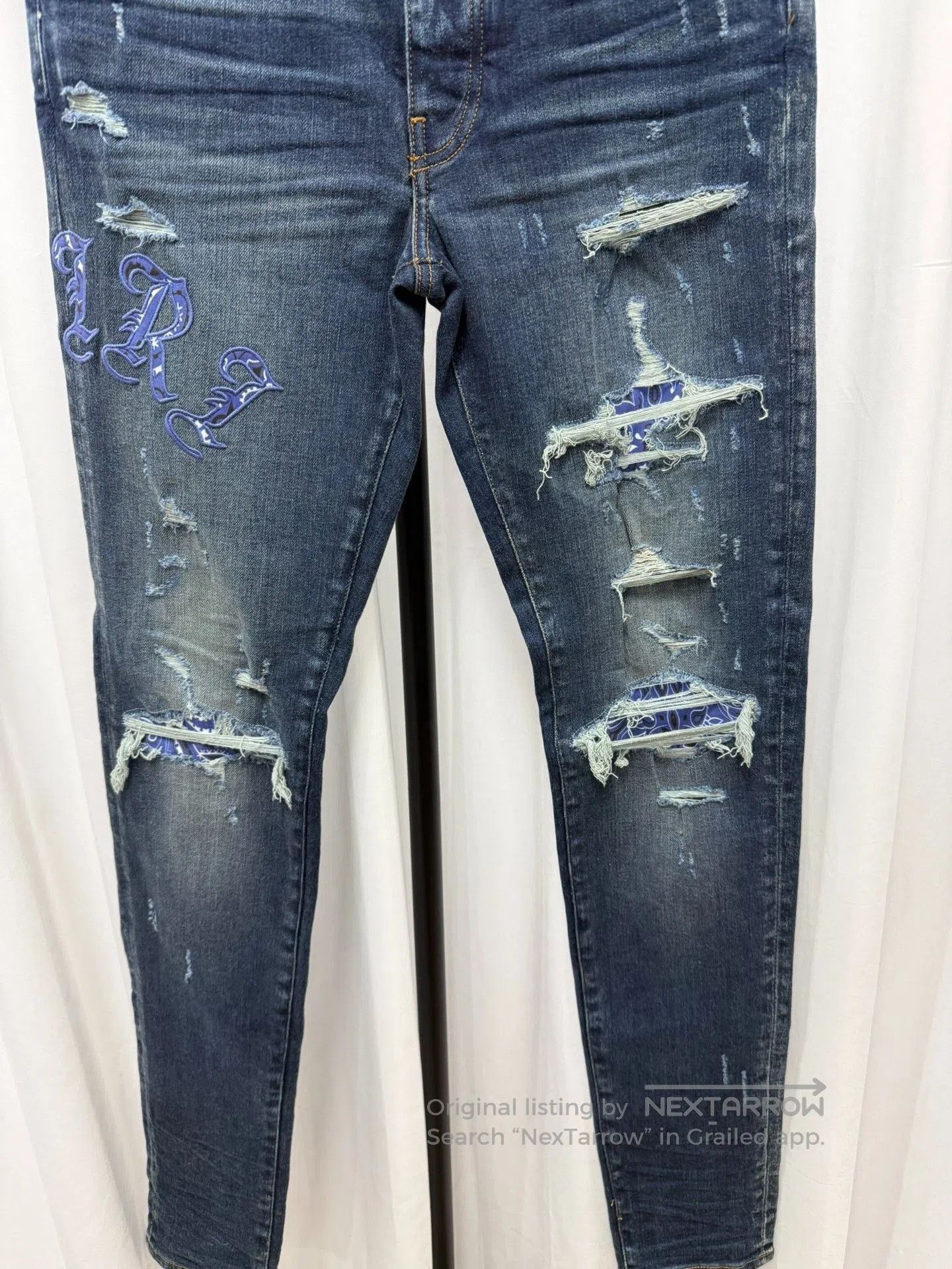 Amiri Amiri Slim Distressed Jeans 32. Size US 32 / EU 48 - 3 Thumbnail