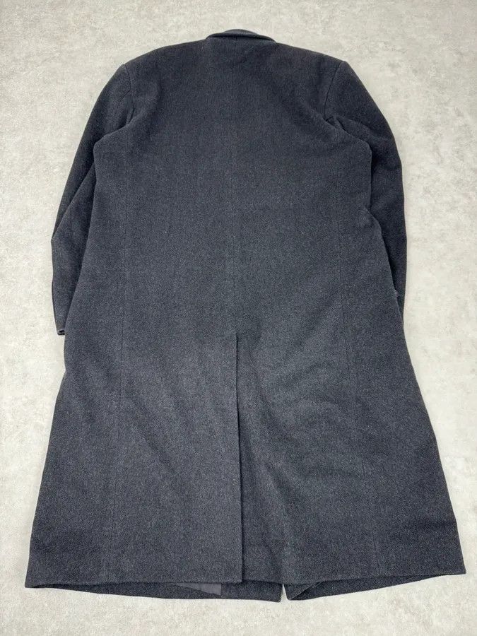 Yves Saint Laurent 1990s Yves Saint Laurent Grey Wool & Cashmere Trench Coat Size US L / EU 52-54 / 3 - 7 Thumbnail