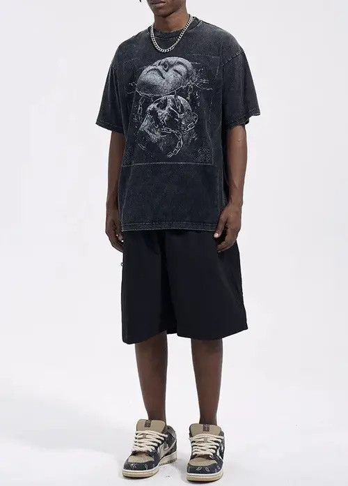 VIBE Streetwear Washed Vintage Graphic Harajuku T-Shirt Size US L / EU 52-54 / 3 - 3 Thumbnail