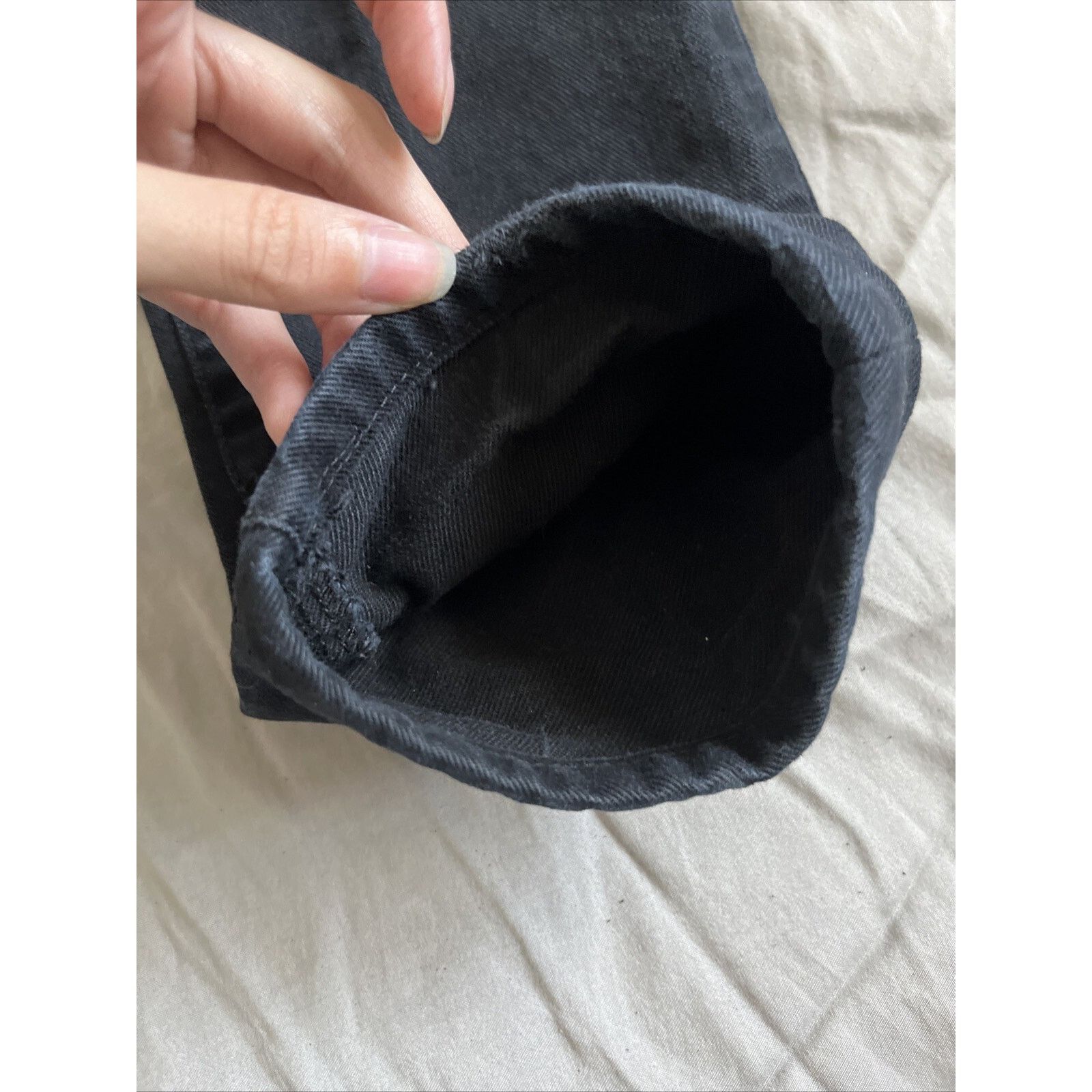 Dior Dior Black & Silver Distressed Jeans Size 31 Size US 31 - 4 Thumbnail
