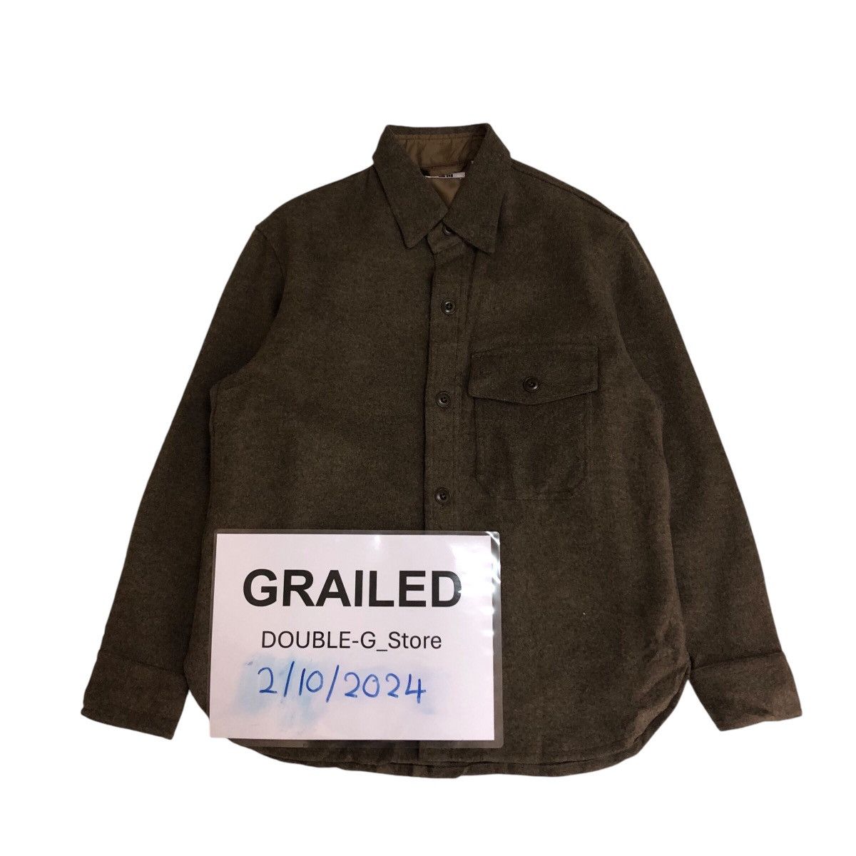 Uniqlo 📌Vintage Wool Shirt Jacket Button Uniqlo Size US S / EU 44-46 / 1 - 1 Thumbnail