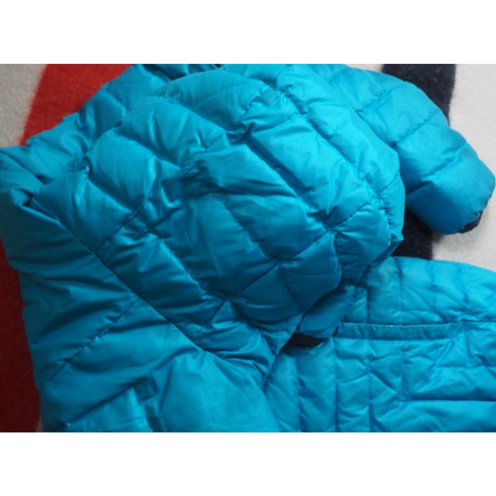 Vintage Lolë Aqua Ocean Blue Full Zip Puffer Jacket Coat Womens S Size S / US 4 / IT 40 - 5 Thumbnail