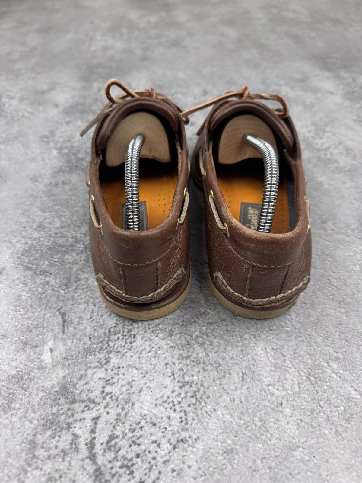 Timberland Timberland Boat Shoes Brown Leather Men Size 42 Size US 9 / EU 42 - 5 Thumbnail
