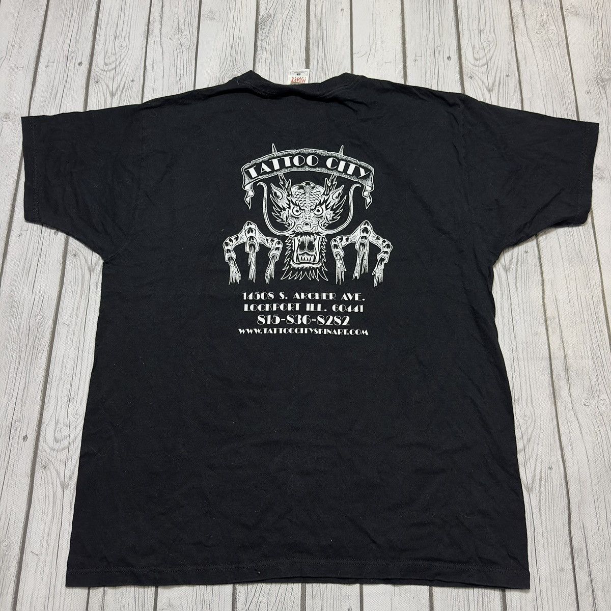 Fruit Of The Loom × Vintage Vintage Tattoo City tee Size US XL / EU 56 / 4 - 2 Thumbnail