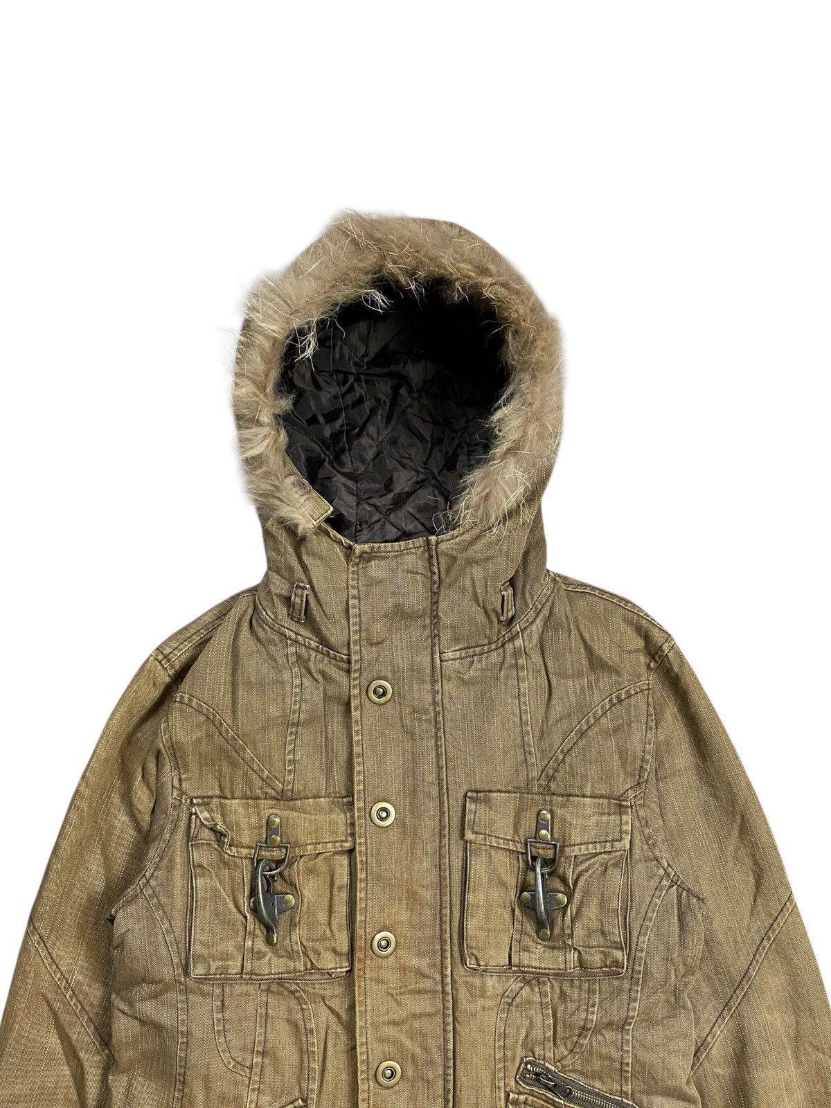 If Six Was Nine 2000s In The Attic - Fur Hoodie Apocalypse Jacket Size US M / EU 48-50 / 2 - 5 Thumbnail
