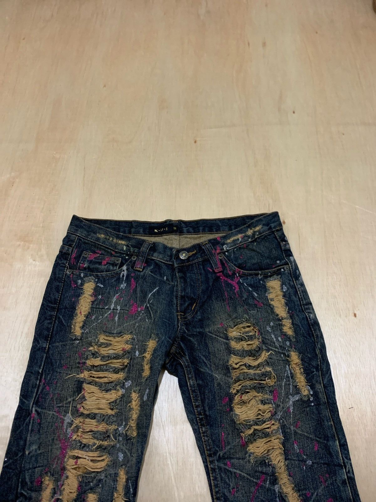 20471120 Distressed Denim kui Painter Ifsixwasnine Style Jeans Size US 33 - 2 Thumbnail
