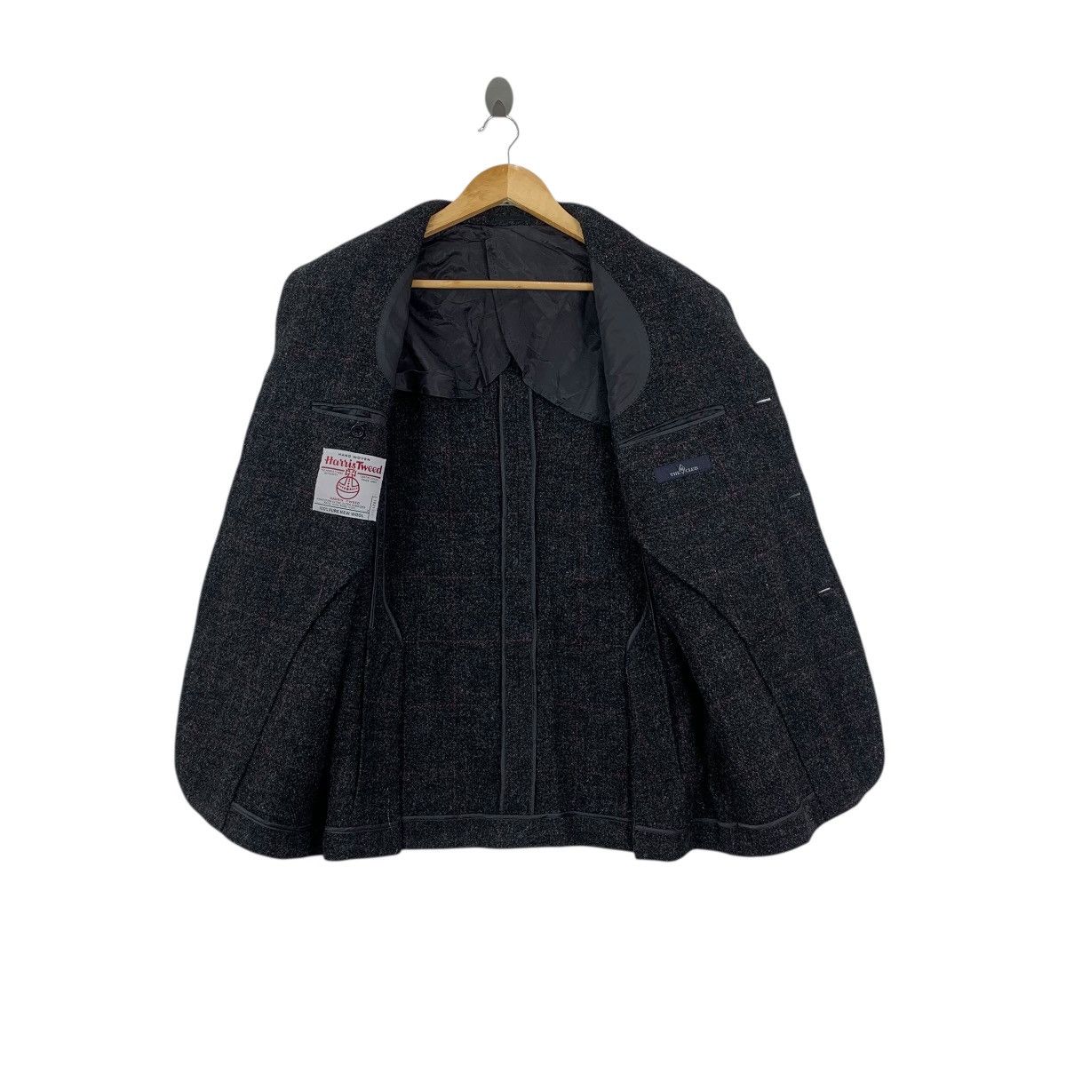 Harris Tweed Vintage HARRIS TWEED Hand Woven Pure Wool Blazer Plaids Size M / US 6-8 / IT 42-44 - 7 Thumbnail