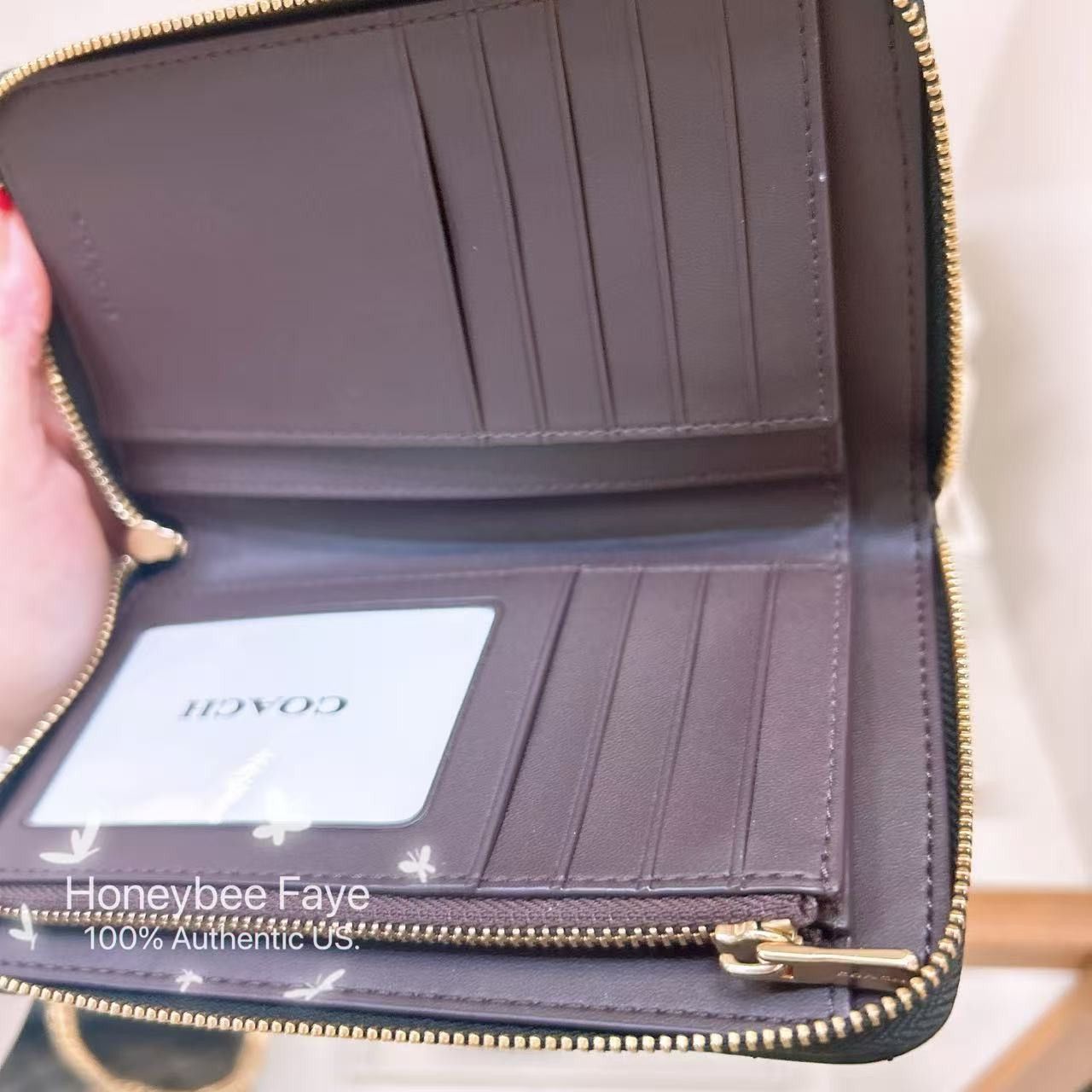 Coach Medium Id Zip Wallet With Quilting CZ339 Size ONE SIZE - 4 Thumbnail