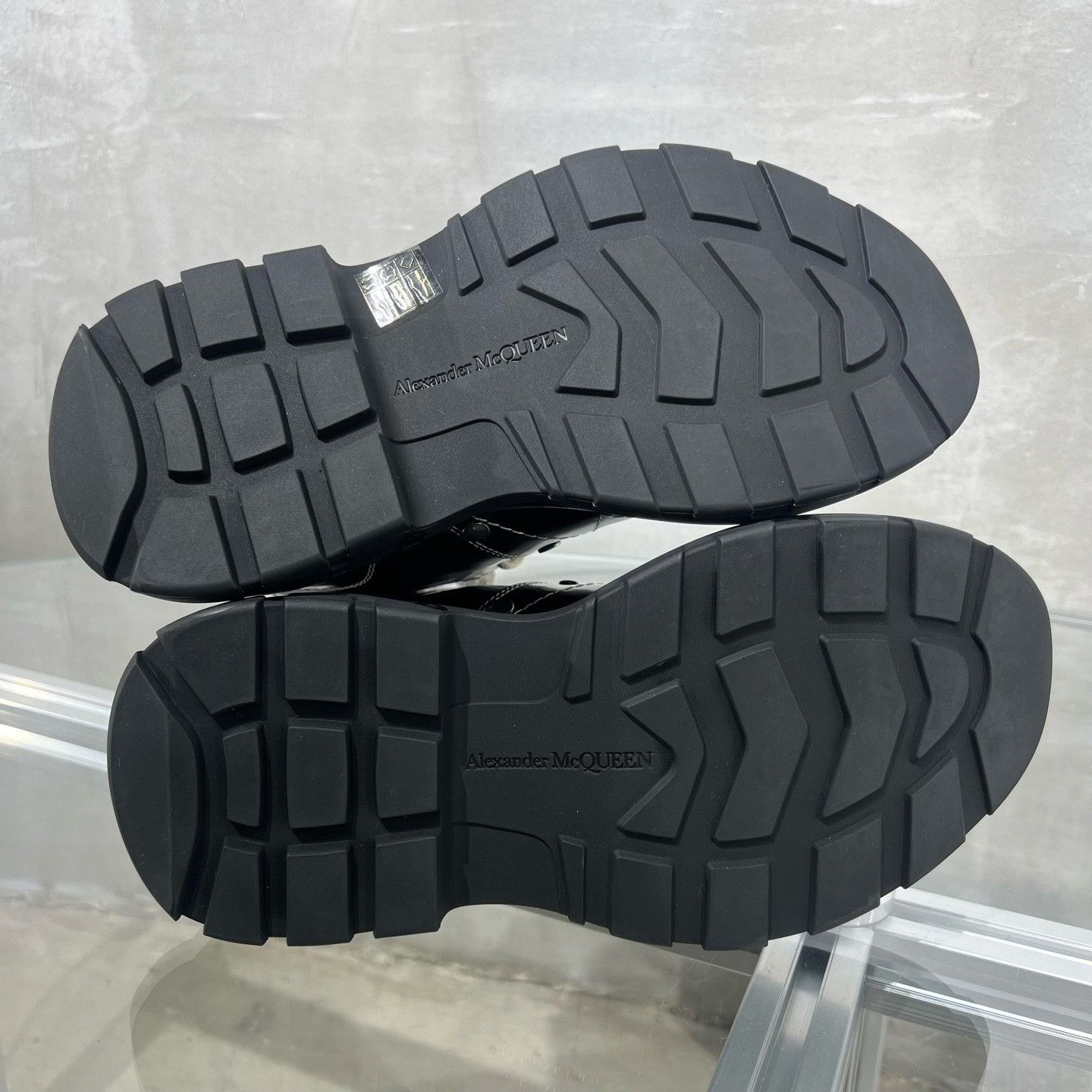 Alexander McQueen ALEXANDER MCQUEEN Tread Black Short Boots| Size US 4.5 / IT 34.5 - 7 Thumbnail