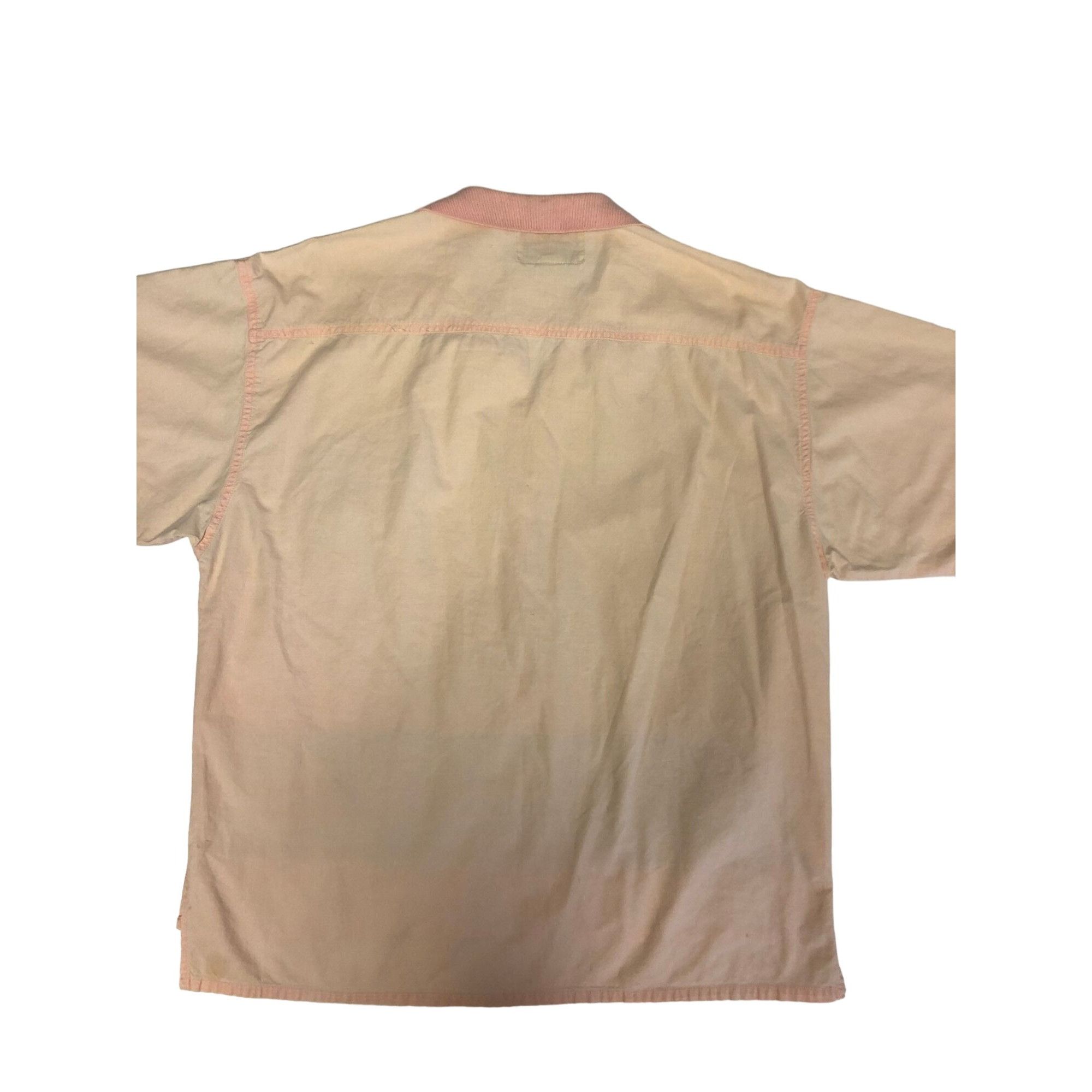 Bugle Boy Vtg Bugle Boy 1/2 Button Pullover Pastel PINK Skater Shirt Size US L / EU 52-54 / 3 - 4 Thumbnail