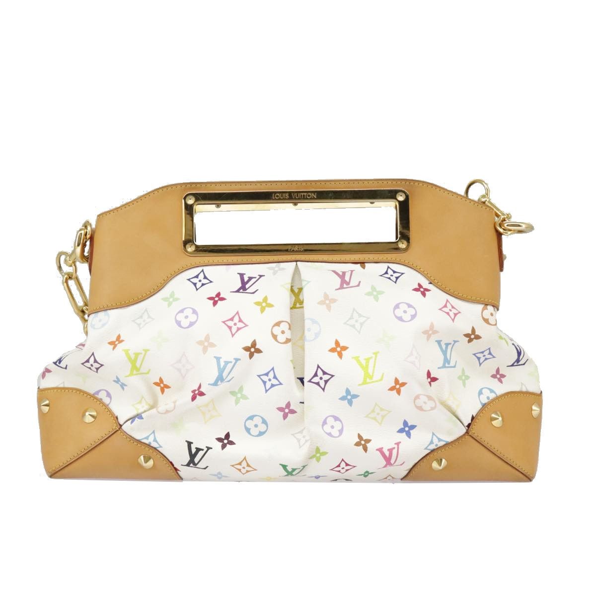 Louis Vuitton Judy White Canvas Shoulder Bag (Pre-Owned) Size ONE SIZE - 1 Thumbnail