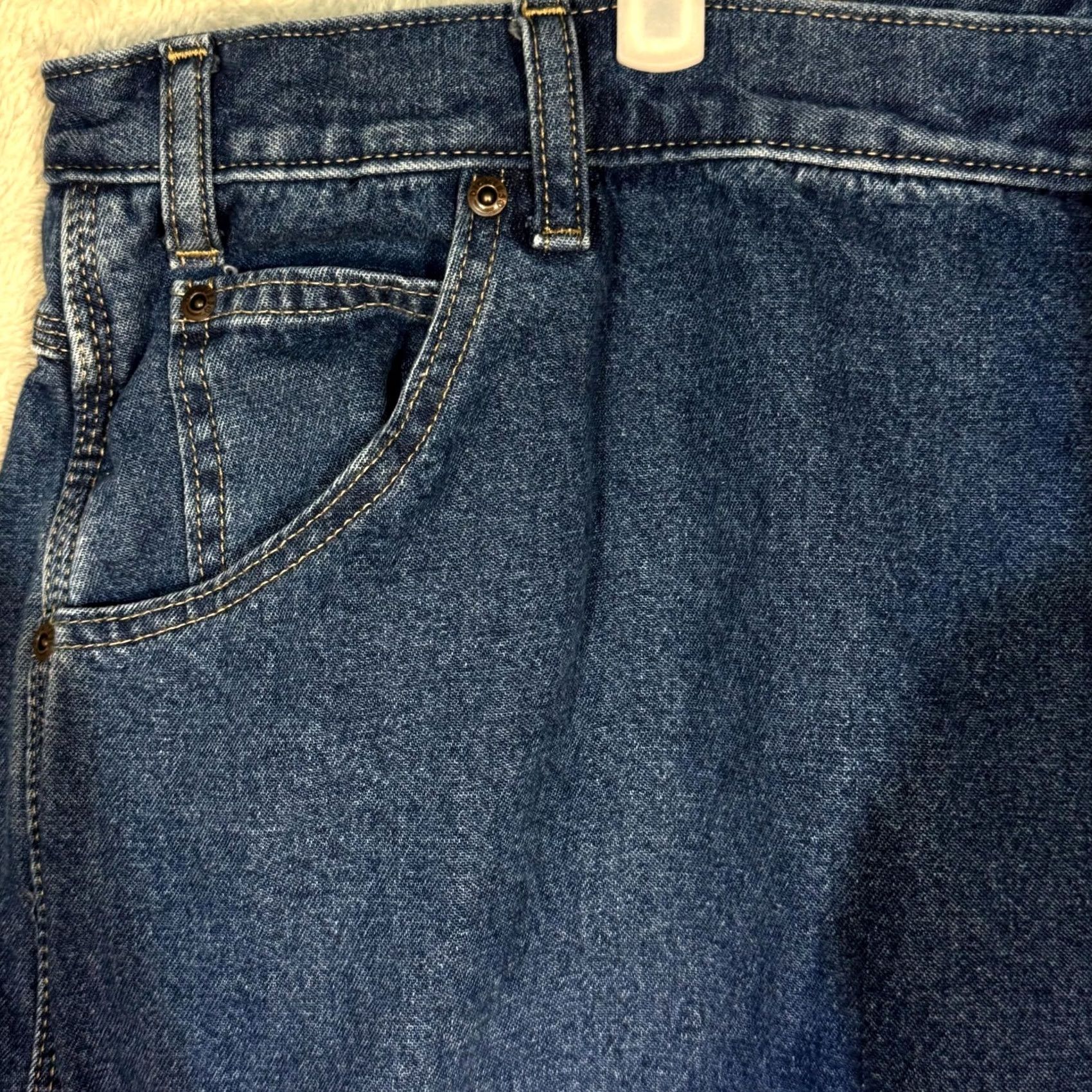 Dickies Dickies Carpenter Jeans Mens 42x32 Blue Denim Relaxed Fit Straight Leg Jeans Size US 42 / EU 58 - 3 Thumbnail